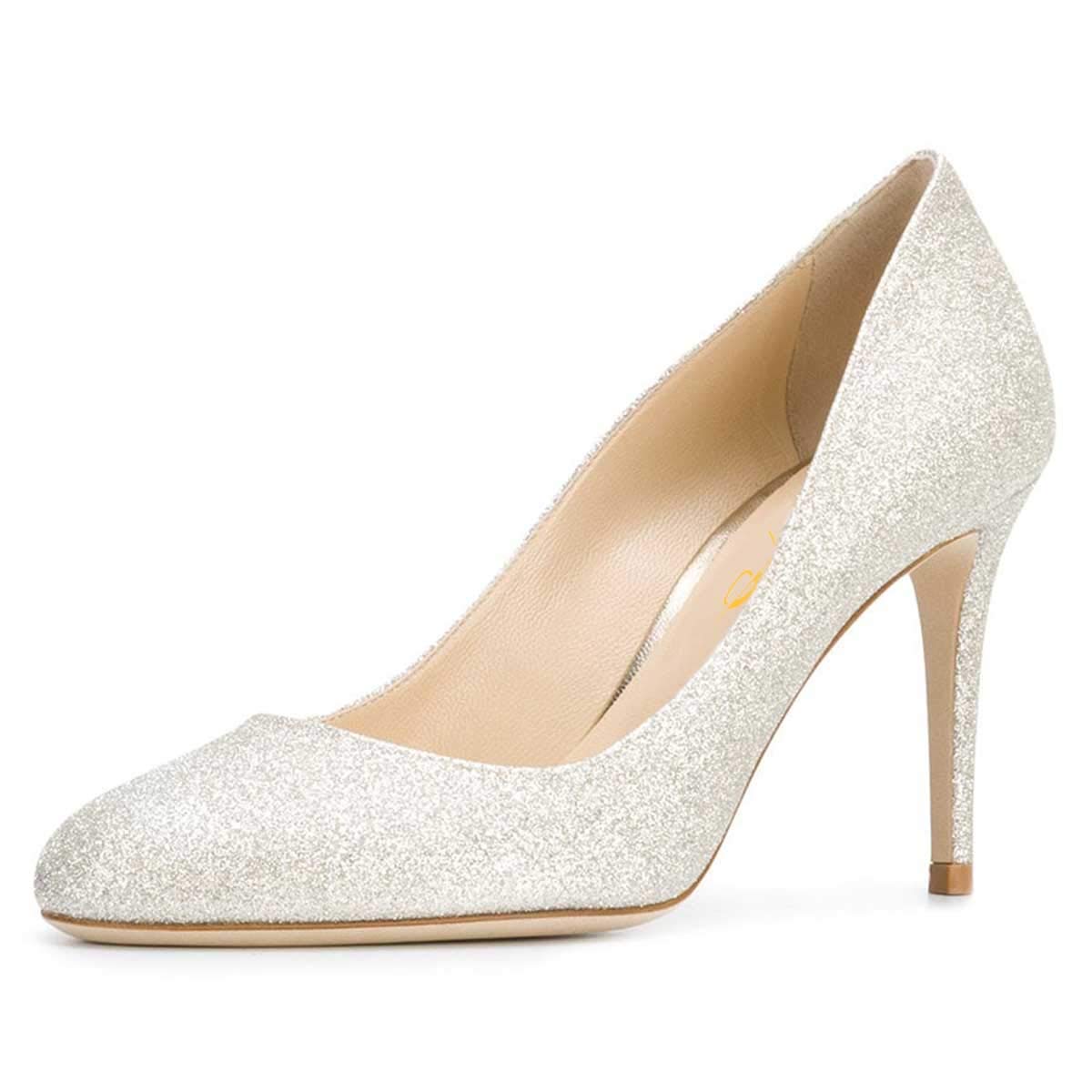 XYD Women's Professional Stiletto High Heel Pumps - Round Toe Office Dress Shoes for Work & Formal Occasions | Slip-On Comfort for Business Women & Career Professionals