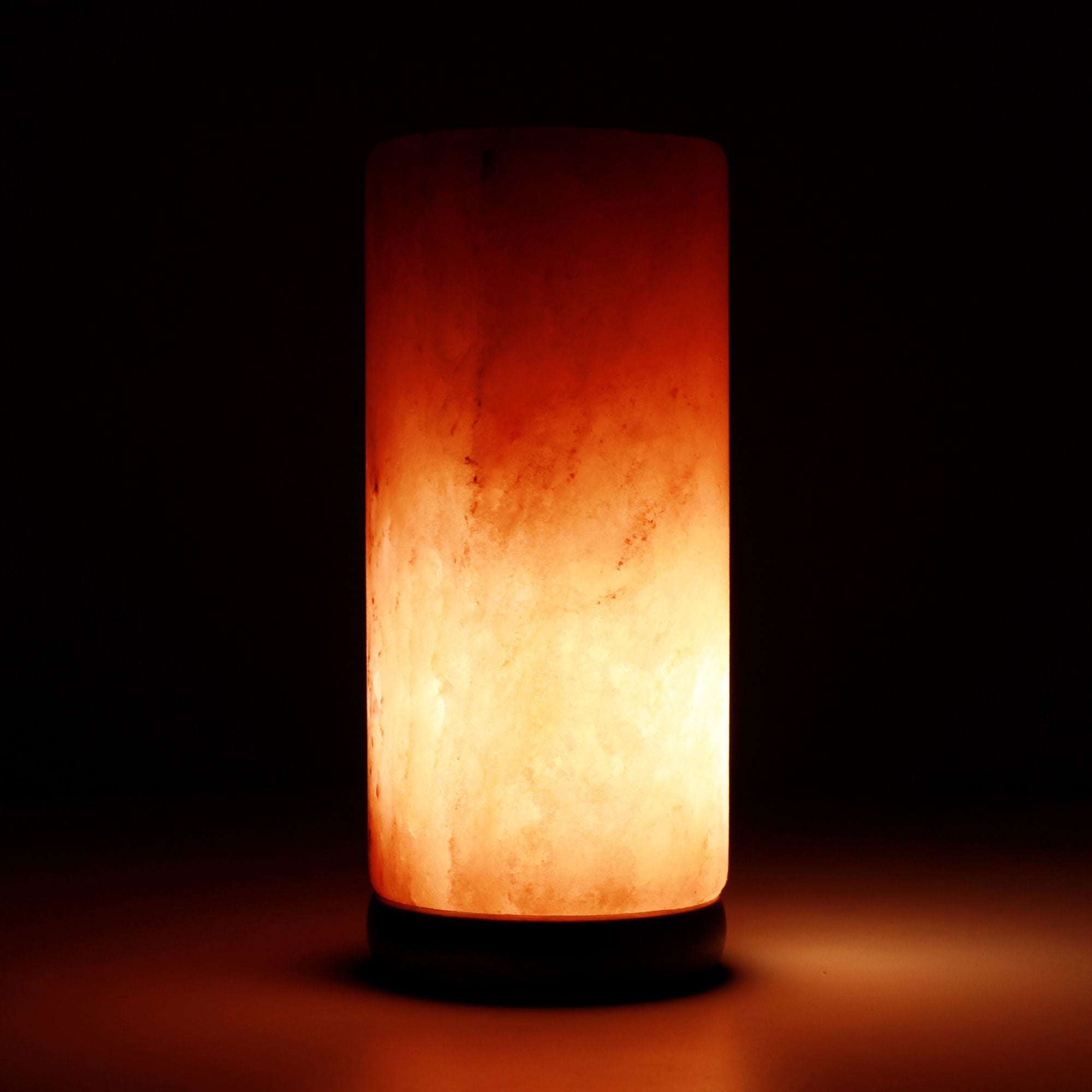 12V 12W Himalayan Pink Salt Lamp - Hand Carved Natural Rock Crystal Night Light with On/Off Switch for Bedroom, Yoga Studio & Meditation Room - Relaxing Mood Lighting & Air Purifier