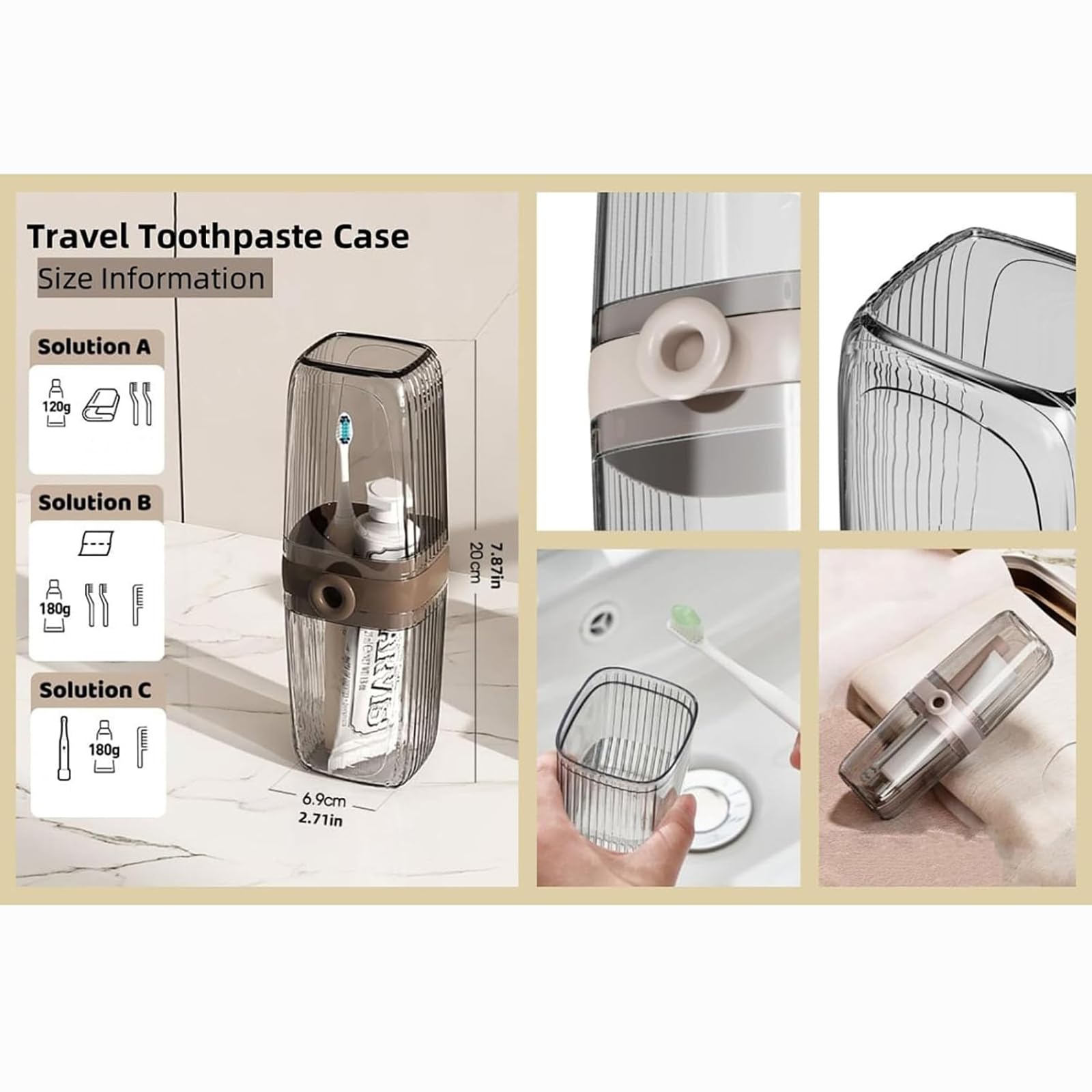 **Leak-Proof Travel Soap Case with Lid - Portable Bar Soap Container for Camping, Gym & Backpacking - Moonlight Travel Soap Holder (Set of 2)**