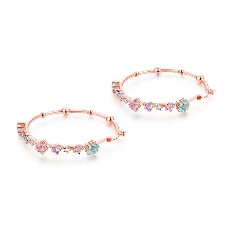 Confetti Sprinkle Hoops Earrings - Fun Colorful Party Jewelry for Women | Perfect for Birthdays, Weddings & Festive Celebrations