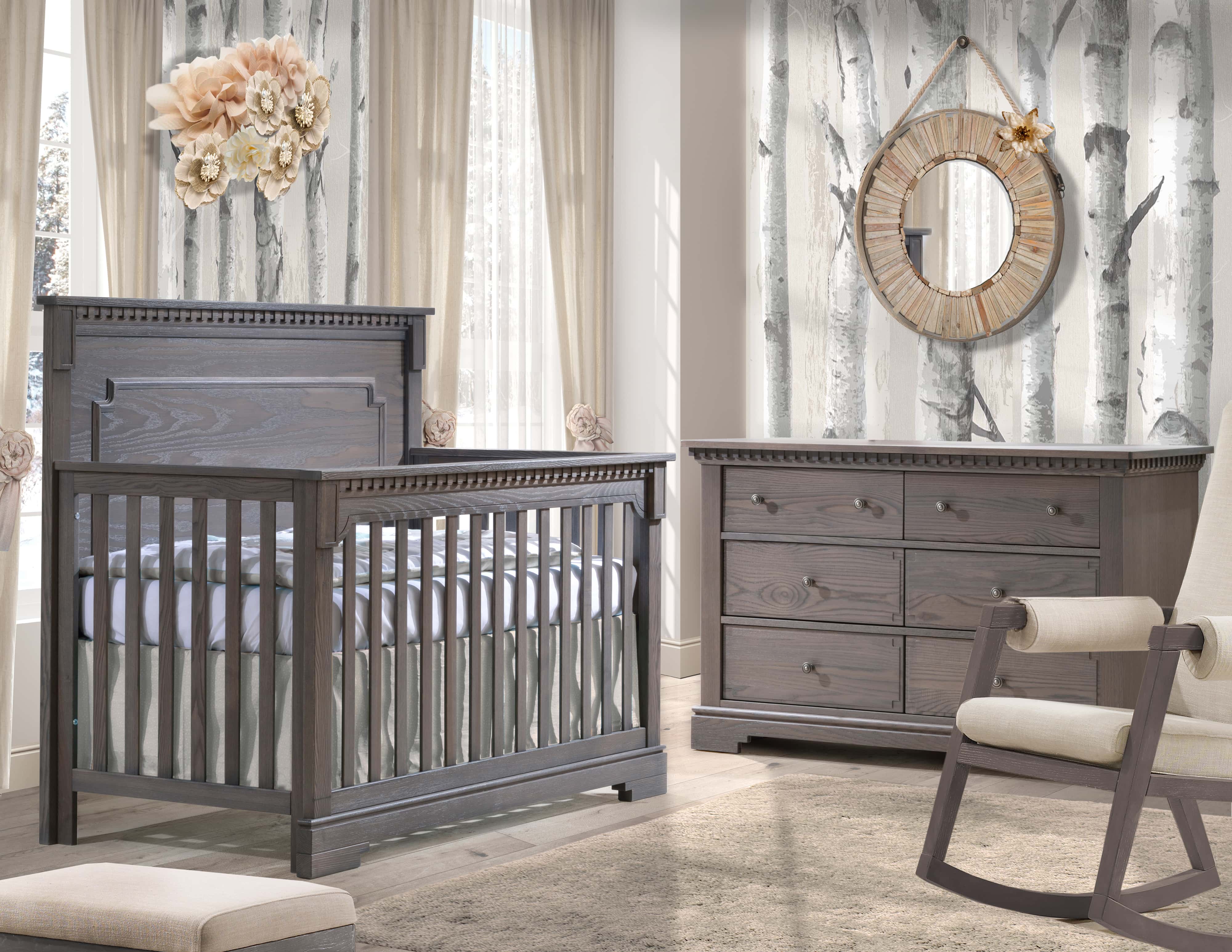 Natart Ithaca Double Dresser - 6-Drawer Solid Wood Dresser for Bedroom, Modern Storage Furniture with Soft-Close Drawers | Perfect for Master Bedroom, Guest Room, or Nursery Organization
