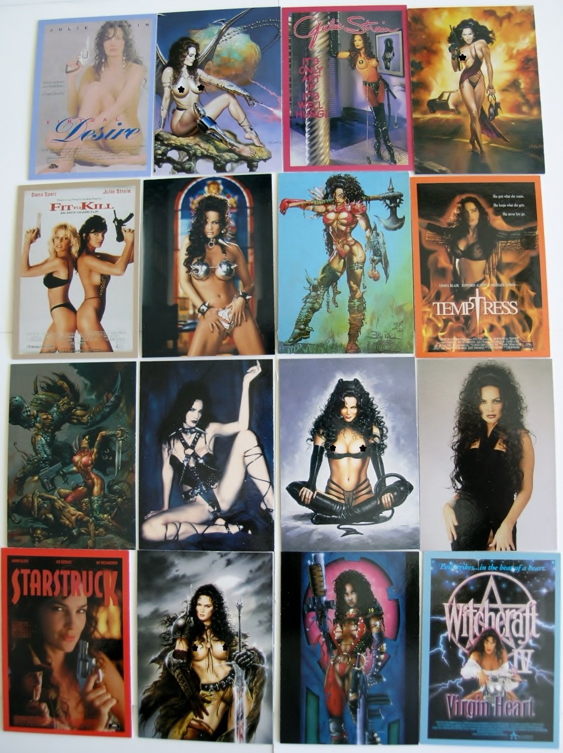 1996 Julie Strain Queen of the B Movies Comic Image Trading Card Set NM/M Condition - Perfect for Vintage Collectors, Movie Memorabilia Displays & Pop Culture Enthusiasts