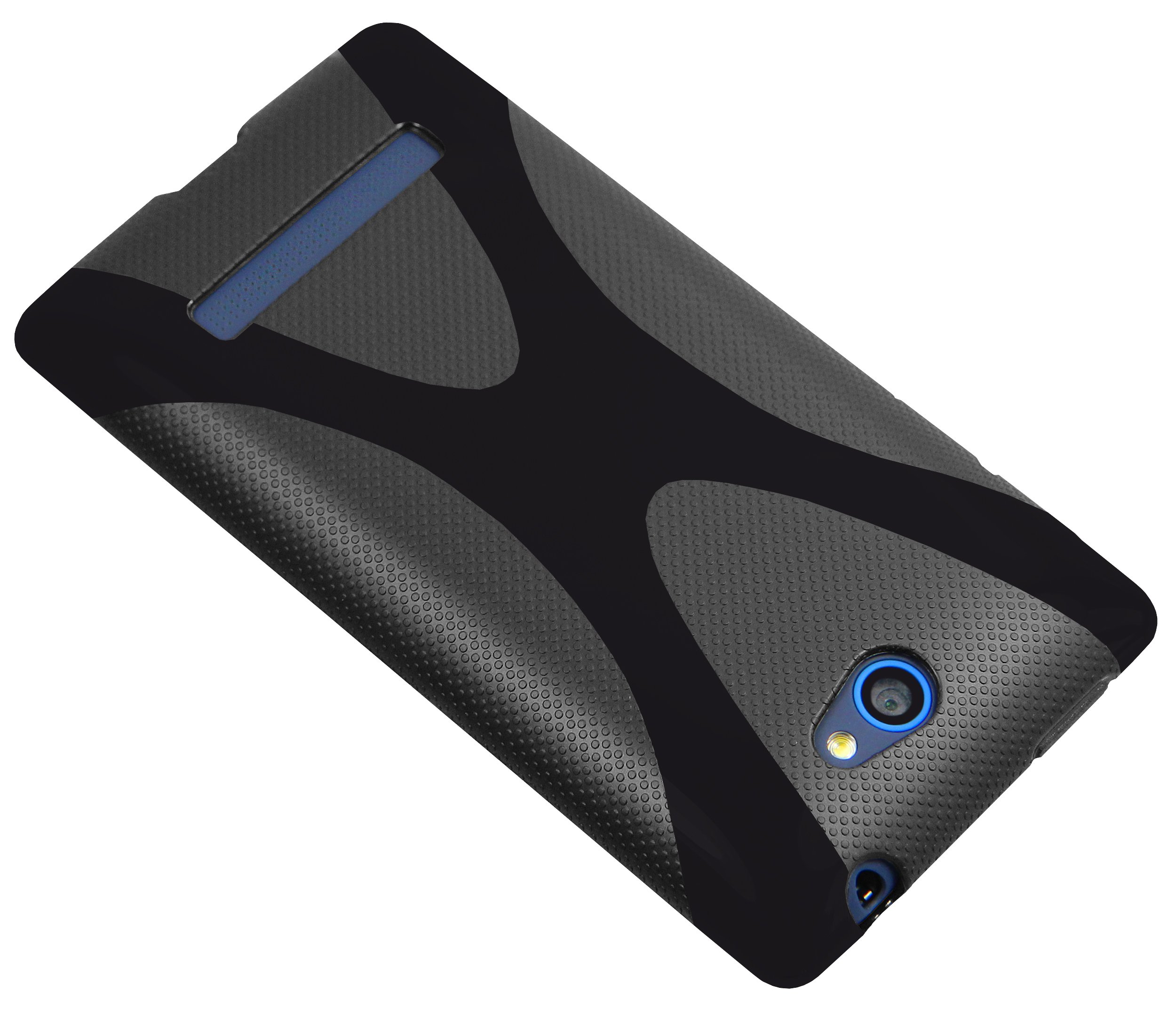 mumbi X-TPU Protective Case for HTC Windows Phone 8S - Durable Black TPU Cover for Everyday Use & Outdoor Protection