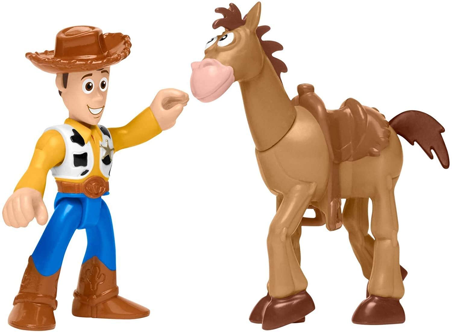 Fisher-Price Imaginext Toy Story Woody & Bullseye Action Figure Set - Interactive Toy for Kids Ages 3+ - Perfect for Playtime, Storytelling, and Disney Pixar Toy Story Themed Birthday Gifts