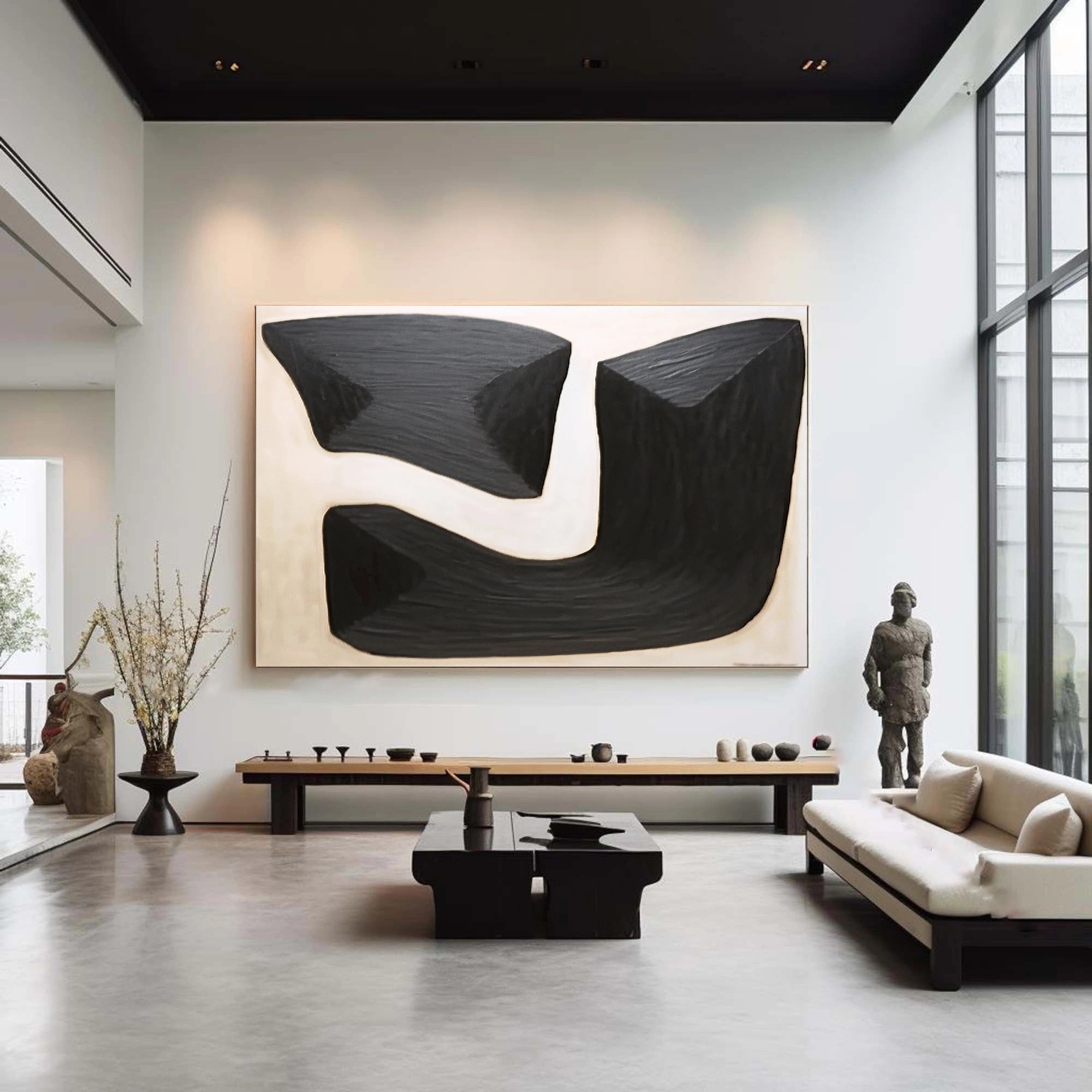 Abstract Tranquility Art Painting #WS104 - Modern Wall Decor for Living Room, Bedroom & Office - Calming Canvas Artwork for Home & Workspace