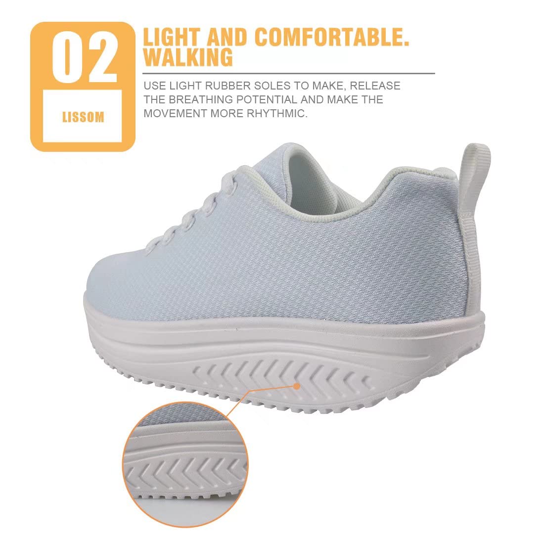 FOR U DESIGNS Women's Platform Sneakers - Lightweight Breathable Walking Shoes with Casual Lace-Up Design for Running, Gym & Daily Wear | Perfect for Workouts, Errands & Street Fashion