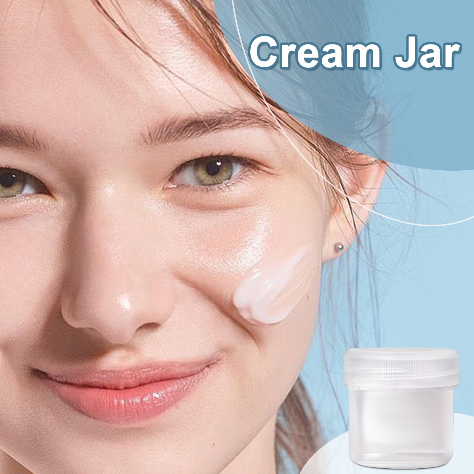 TSA Approved 1 oz Wide Mouth Travel Size Containers - 4 Pack Clear Leak Proof Plastic Jars with Secure Lids for Creams, Lotions & Cosmetics | Perfect for Toiletries, Jewelry Beads, Samples & Small Items Storage | Ideal for Air Travel, Gym Bags & Home Organization