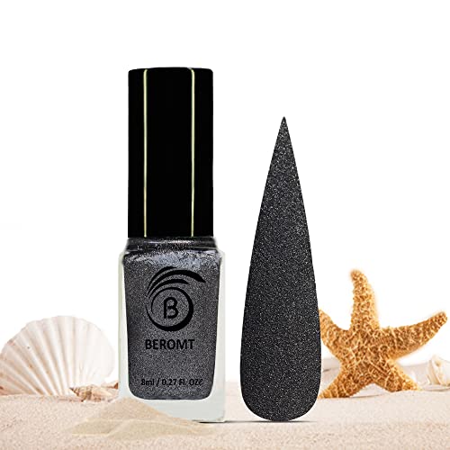 Beromt Liquid Sand Nail Polish - Karakum Desert BNP626 | Textured Matte Nail Paint with Sand Effect | Perfect for Salon, Home Manicures & Special Occasions