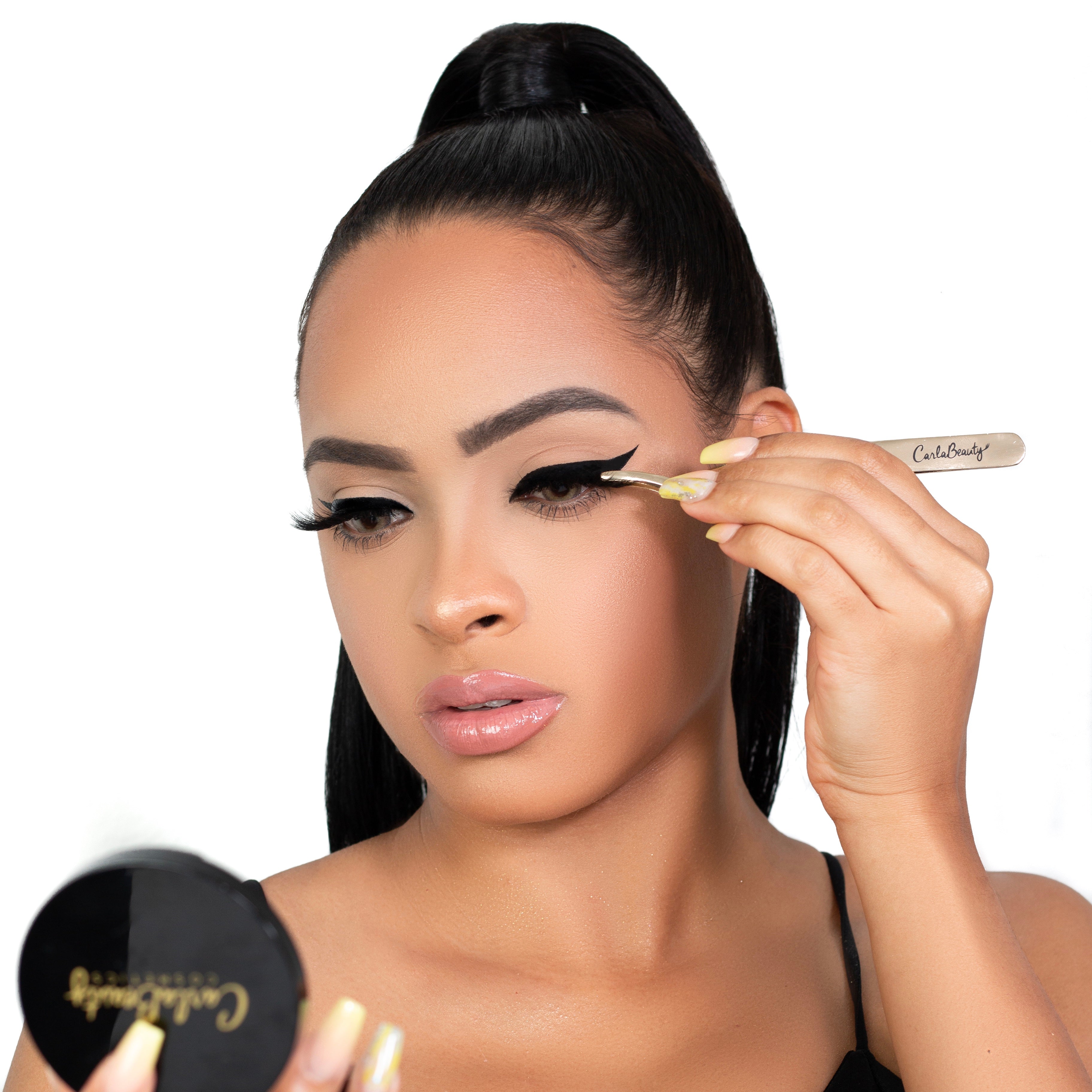 Professional Eyelash Applicator Tool - Easy to Use False Eyelash Tweezers for Perfect Lash Application | Ideal for Home, Salon & Makeup Artists