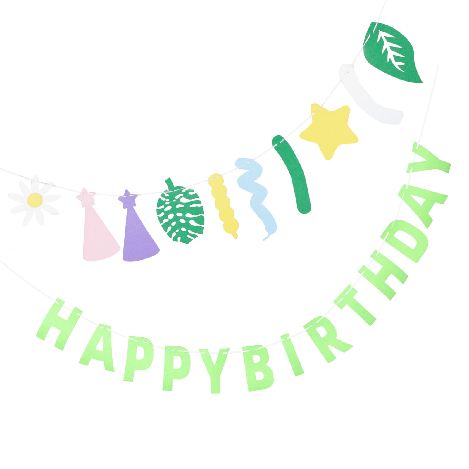 Cute Cartoon Sea Animals Birthday Banner - Ocean Theme Happy Birthday Party Decorations for Kids, Baby Showers & Under the Sea Celebrations