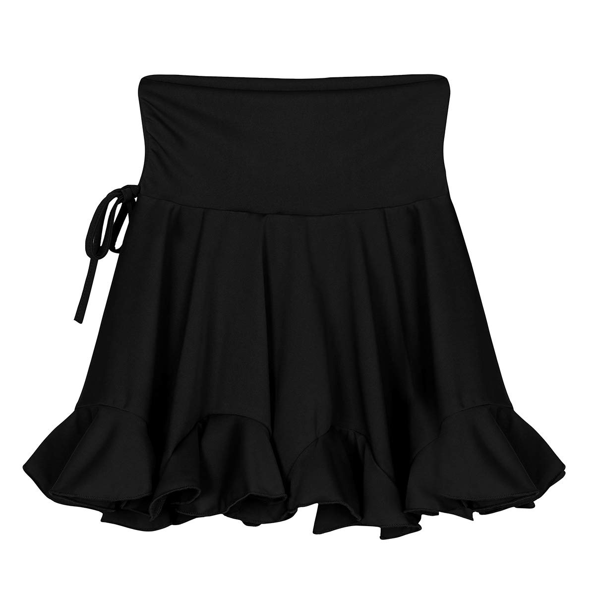 Agoky Women's High Waist Latin Dance Skirt - Tango, Swing, Rumba, ChaCha Performance Skirt for Women & Girls | Perfect for Dance Competitions, Performances & Practice