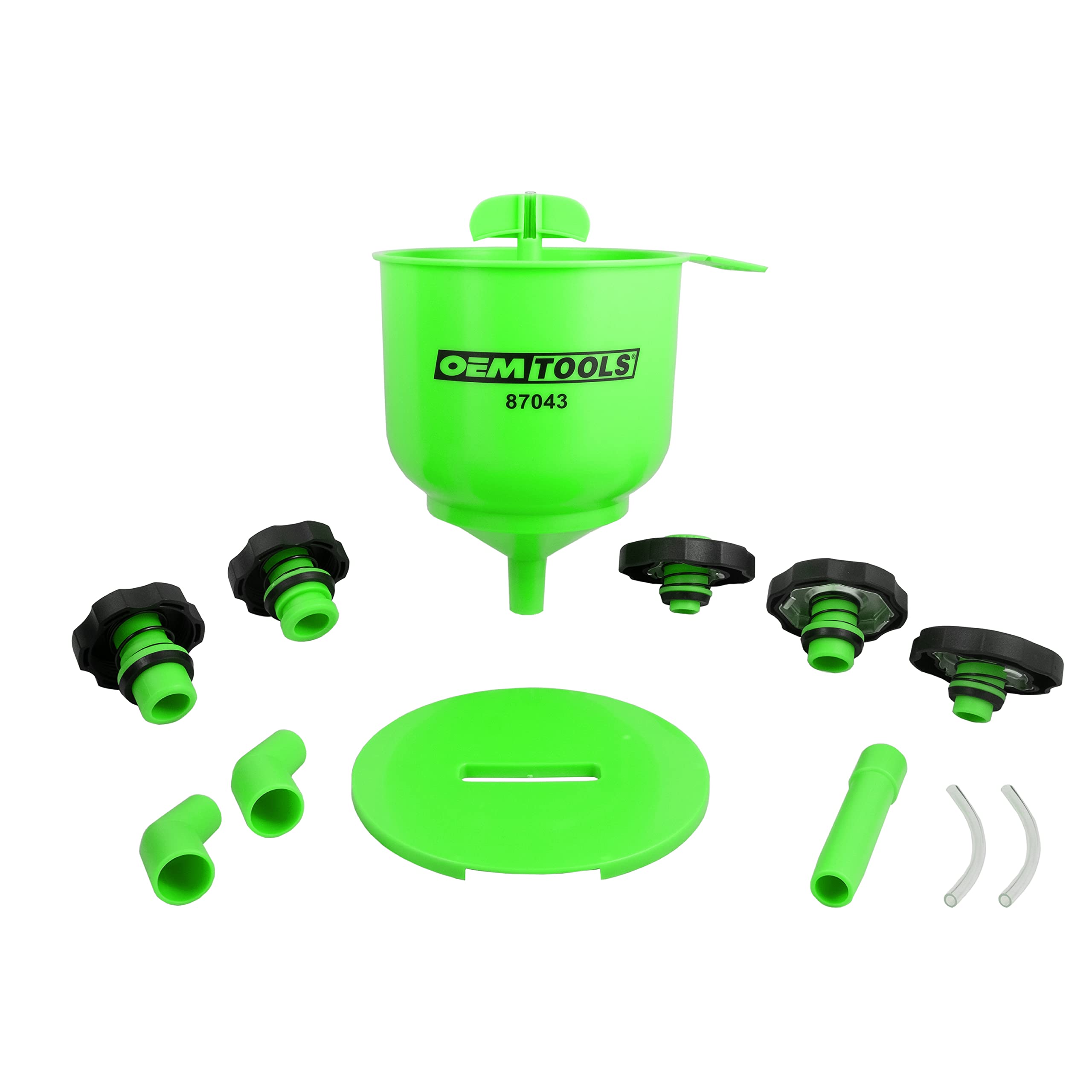 OEMTOOLS 87043 Professional No-Spill Coolant Funnel Kit - Spill-Free Automotive Fluid Funnel for Coolant Flush & Refill | Perfect for DIY Car Maintenance & Engine Cooling System Service