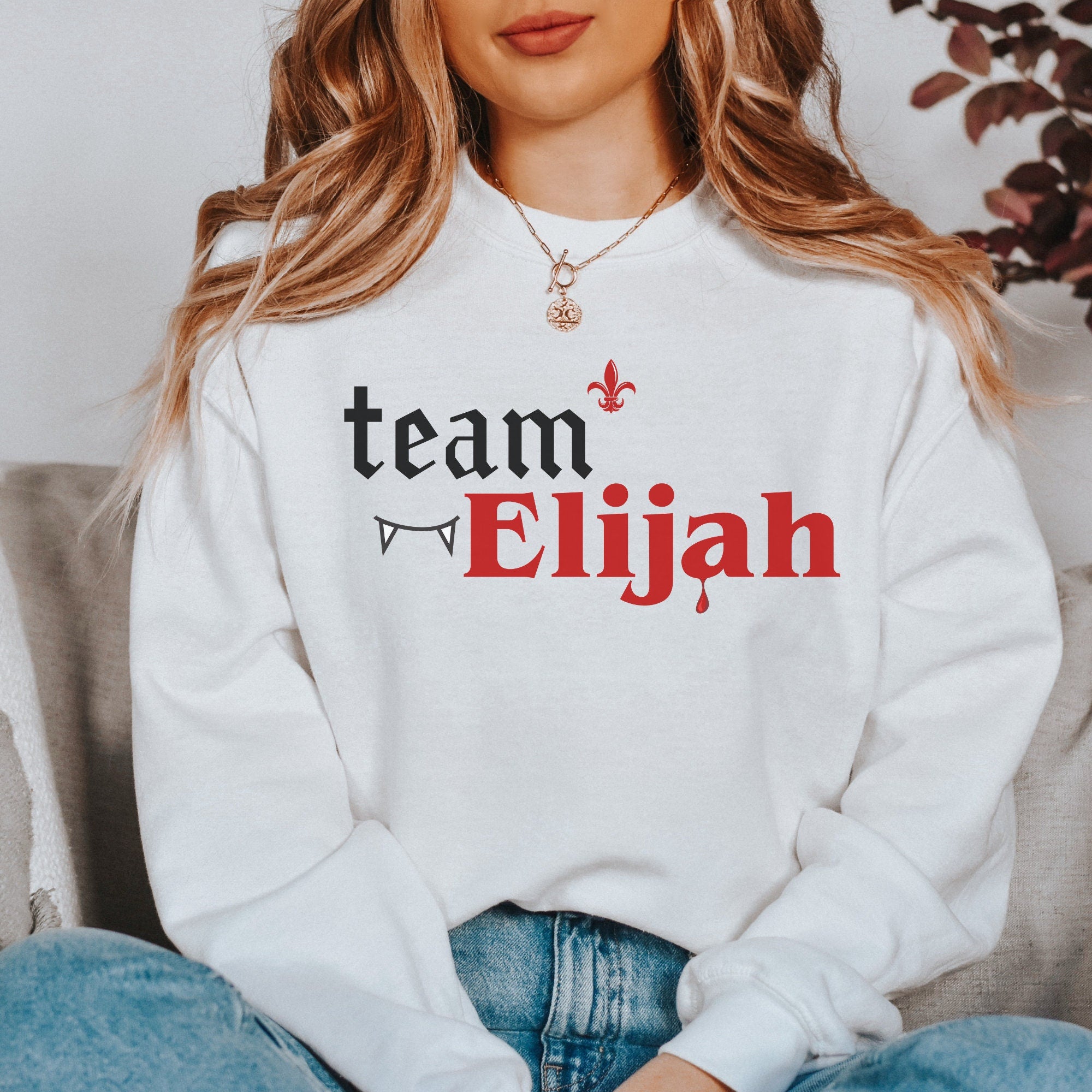 The Originals & Vampire Diaries TV Show Merchandise - Elijah Mikaelson & Klaus Mikaelson Hooded Sweatshirt for Men & Women | Perfect for TVD Fans, Cosplay, and Casual Wear