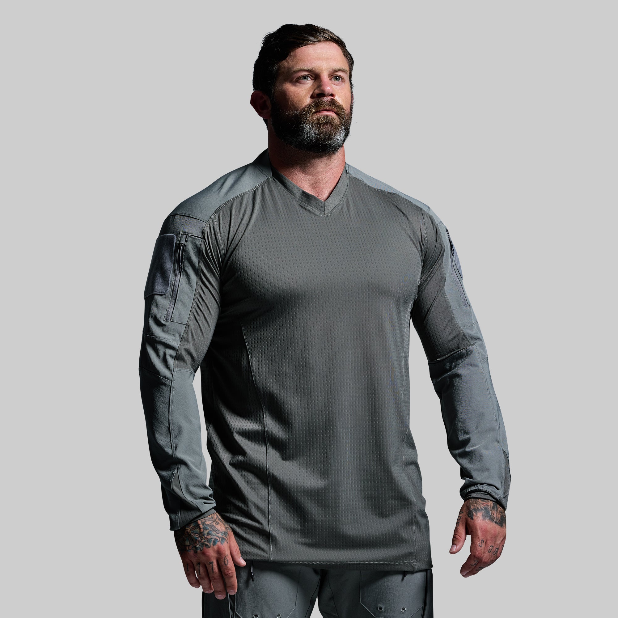 Long Sleeve Op Top Pro (Wolf Grey) - Premium Performance Shirt for Outdoor Activities & Workouts