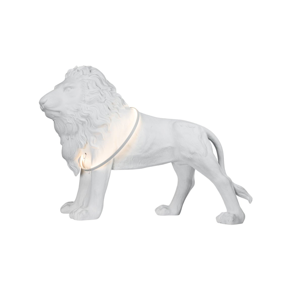 Leo Lion Sculpture Floor Lamp - Modern Animal Statue LED Light for Living Room, Bedroom, or Office Decor - Elegant Home Lighting Fixture for Ambiance and Style