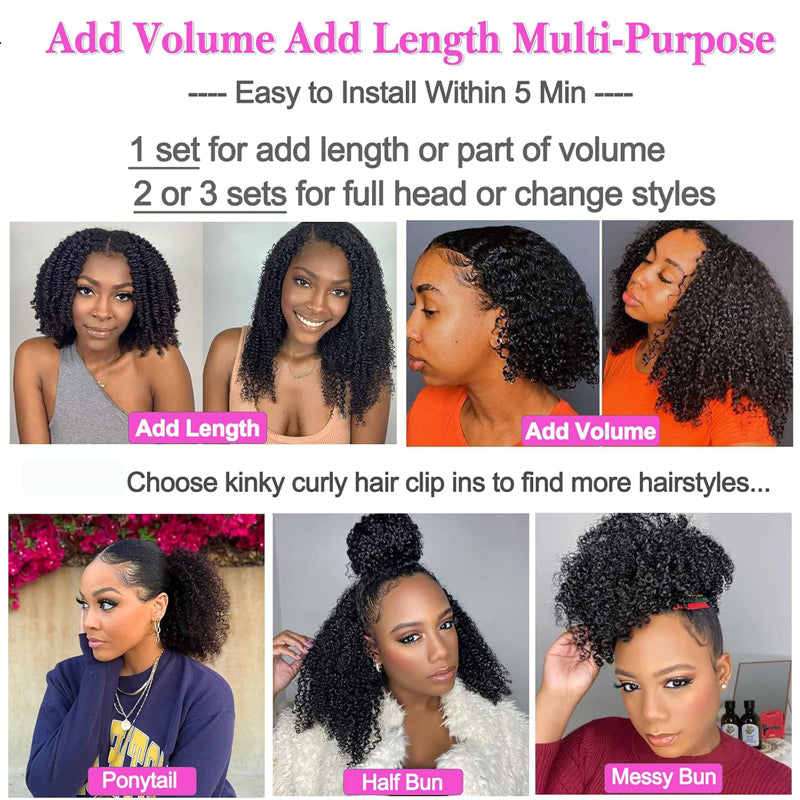 Eullair 8-Piece Silky Straight Clip-in Human Hair Extensions for Black Women - Virgin Kinky Hair, Natural Black Color, 120g Double Weft with 20 Clips | Perfect for Styling, Volume Boost & Everyday Wear