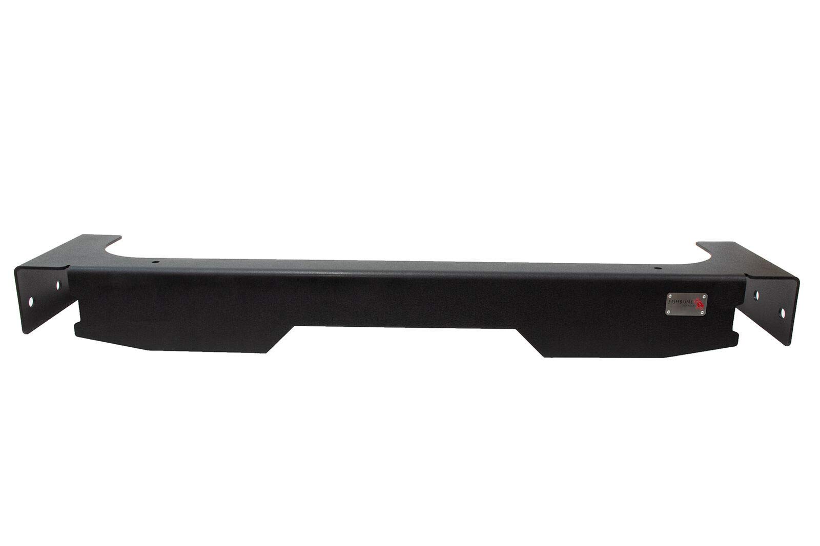 Kentrol Fishbone Offroad FB22135 Rear Bumper for Jeep Wrangler JK & JL (2007-2023) - Heavy Duty Steel Off-Road Bumper with D-Ring Mounts - Matte Black Finish - Perfect for Trail Riding & Rock Crawling