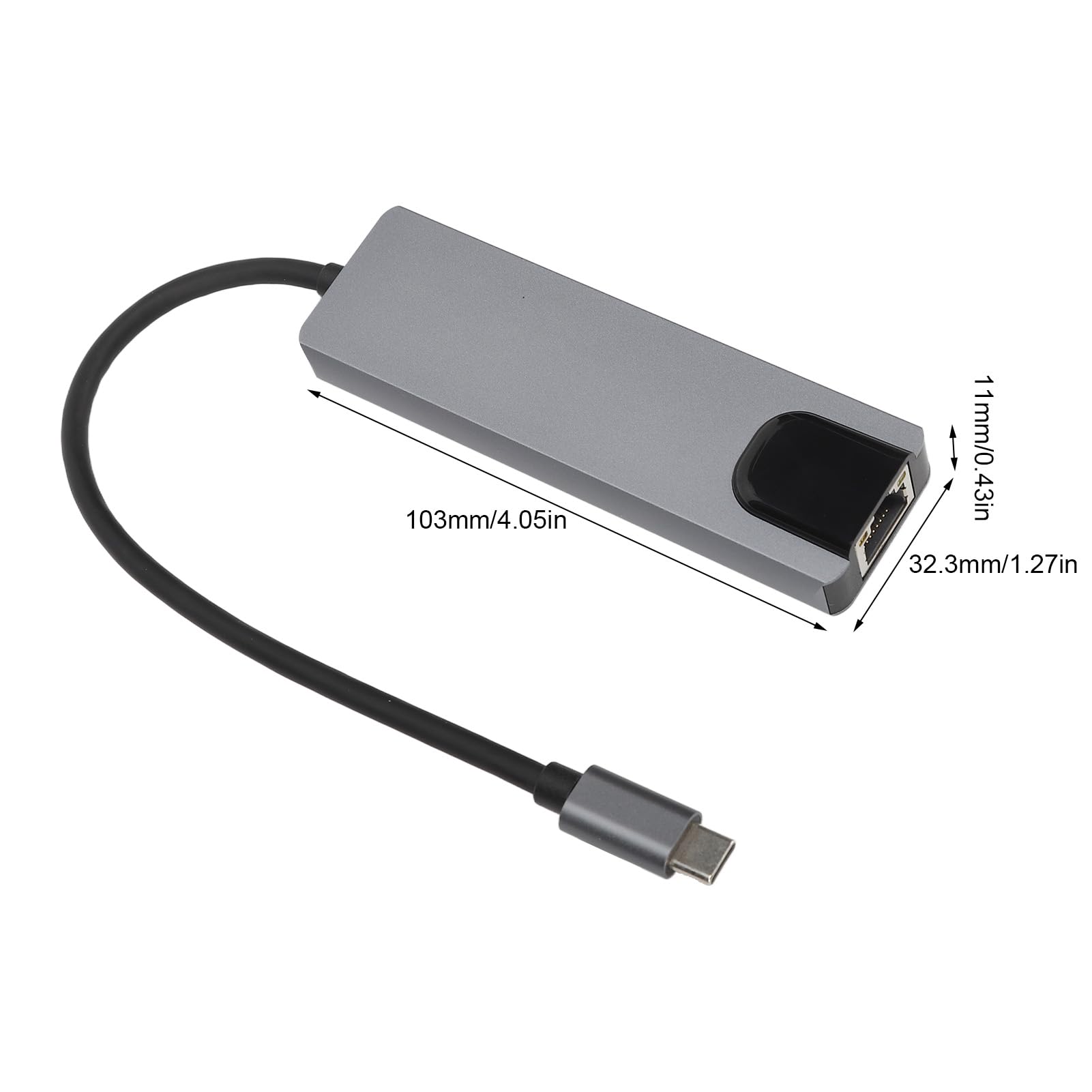 OUKENS 5-in-1 USB C Hub with HDMI, USB 3.0 Ports, 4K HDMI & 100W PD - Aluminum Alloy Multi-Port Adapter for MacBook Pro/Air, iPad Pro, Dell XPS - Perfect for Home Office, Remote Work & Travel