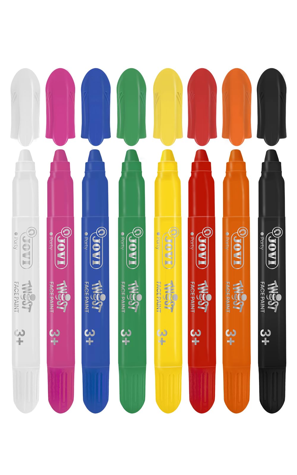 Jovi-191 Hypoallergenic Makeup Stick Set, 6 Multicolor Cream Sticks for Sensitive Skin - Non-Irritating, Vegan & Cruelty-Free - Perfect for Kids, Face Painting & Halloween Makeup