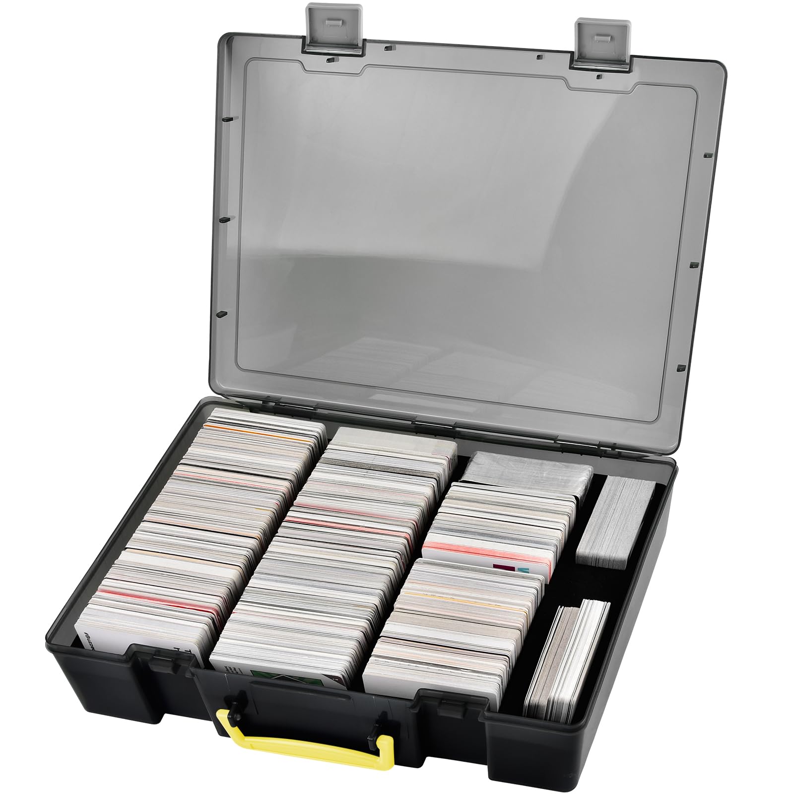 ALKOO 2200+ Large Trading Card Storage Box - Organizer for Magic The Gathering, Cards Against Humanity, MTG, CAH & Sports Cards - Durable Deck Case Holder for Kids & Adults - Perfect for Game Nights, Collecting & Travel