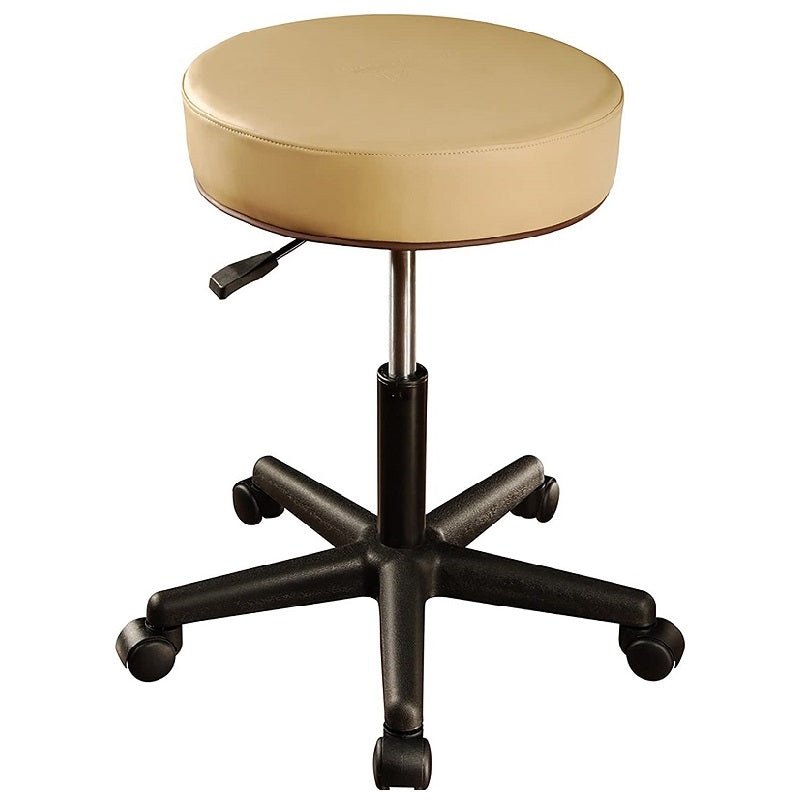 MT Massage Pneumatic Swivel Rolling Stool for Therapists - Adjustable Height Ergonomic Massage Chair with Wheels - Royal Blue - Perfect for Spa, Salon & Physical Therapy Clinics