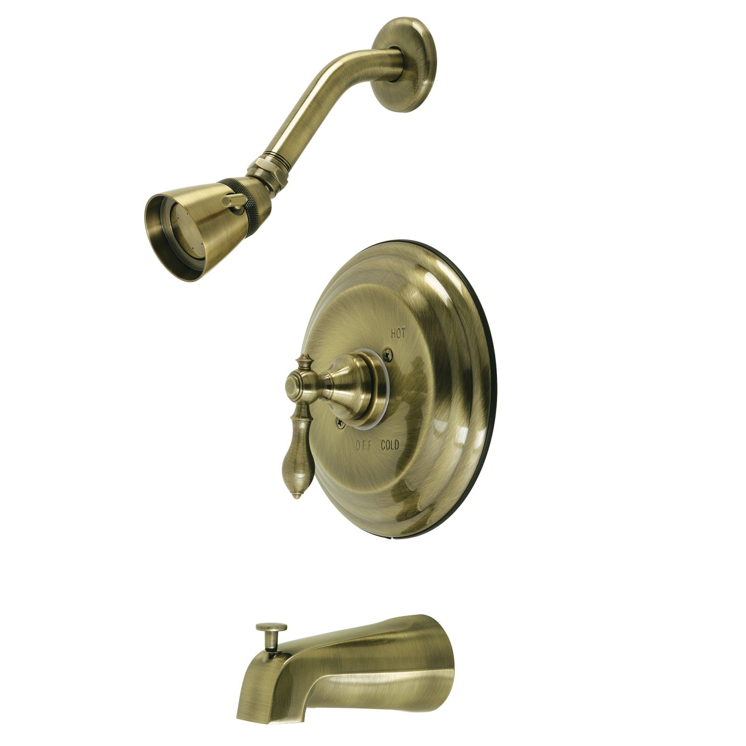 American Classic KB3633ACL Single Handle Pressure Balanced Tub and Shower Faucet in Antique Brass - Perfect for Bathroom Renovation and Modern Home Decor