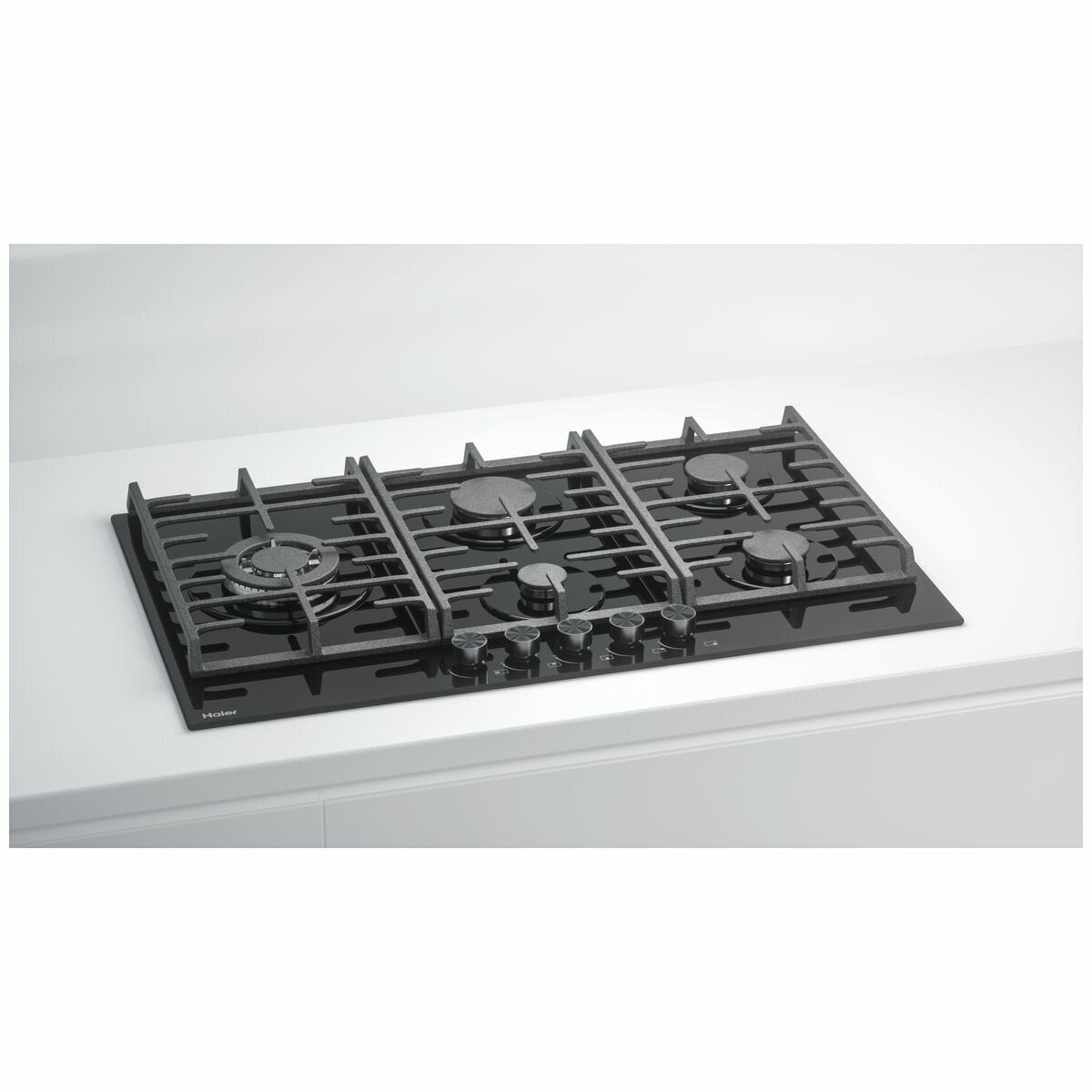 Haier 90cm Gas On Glass Cooktop HCG905WFCG3 - Premium Stainless Steel Gas Stove for Modern Kitchens | Perfect for Home Cooking & Professional Chefs