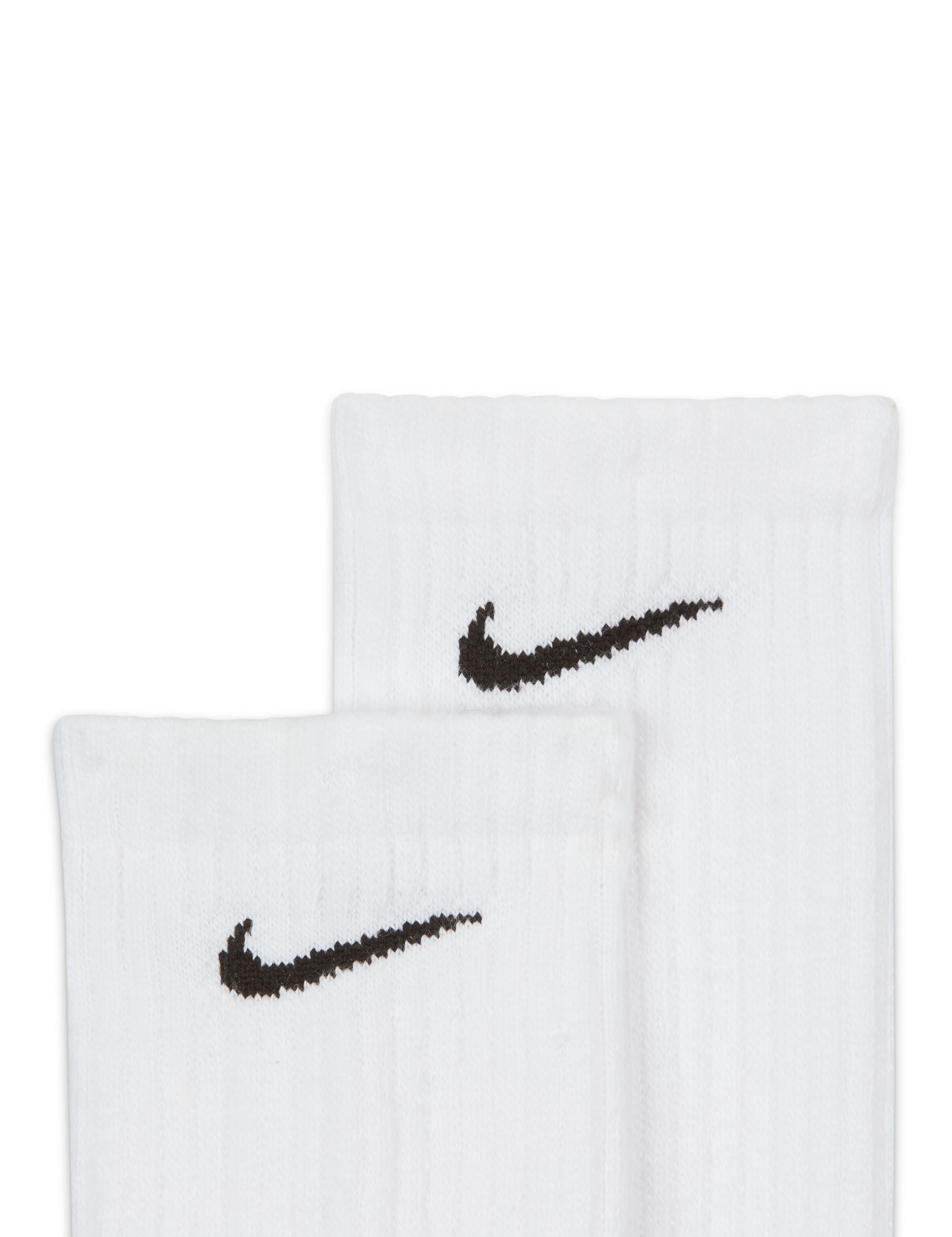 Breathable Cushioned Training Crew Socks (3 Pairs) - White & Black for Men & Women - Perfect for Running, Gym Workouts & Everyday Comfort