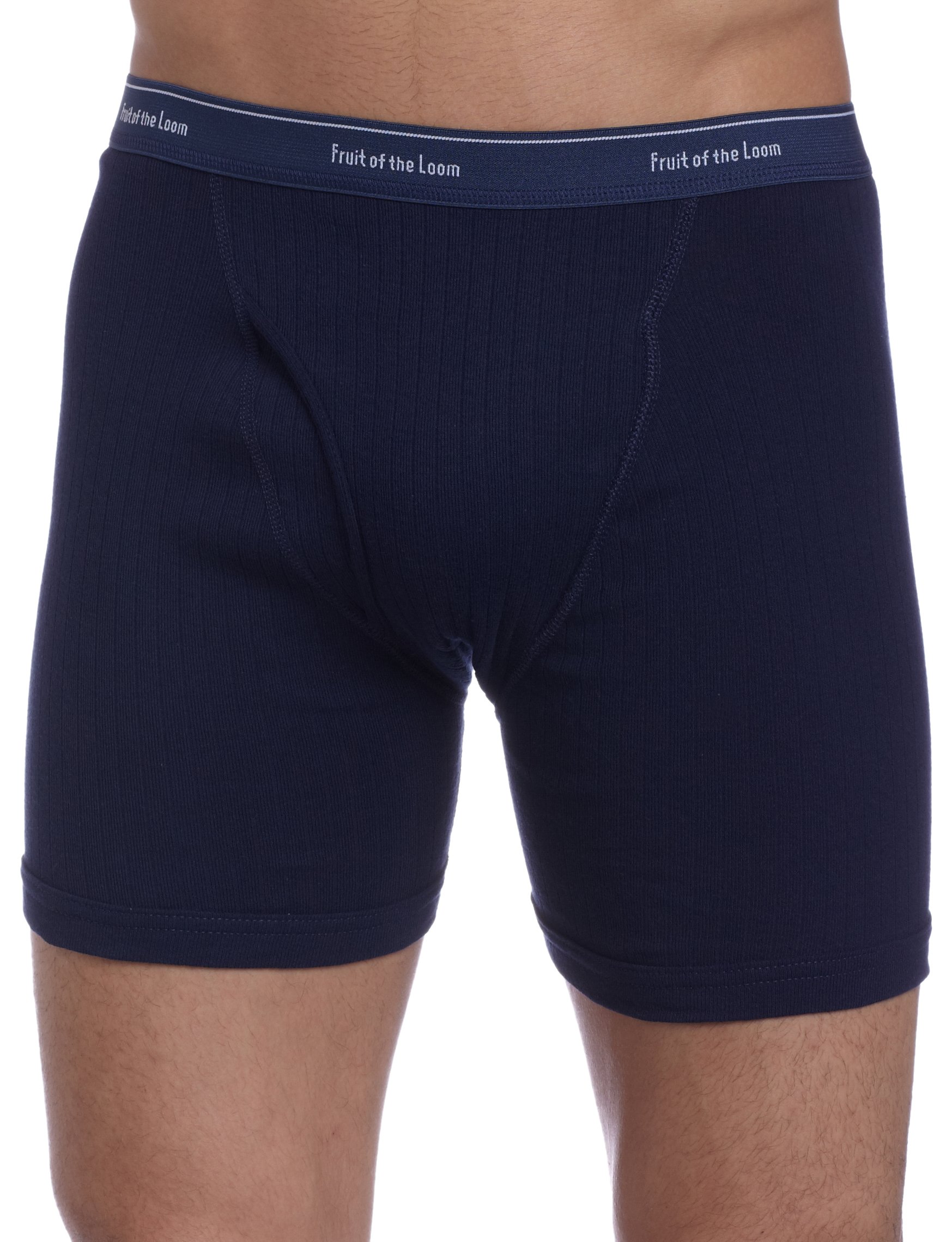 Fruit of the Loom Men's Boxer Briefs 4-Pack - Soft Cotton Underwear for Everyday Comfort - Perfect for Work, Gym & Lounge Wear