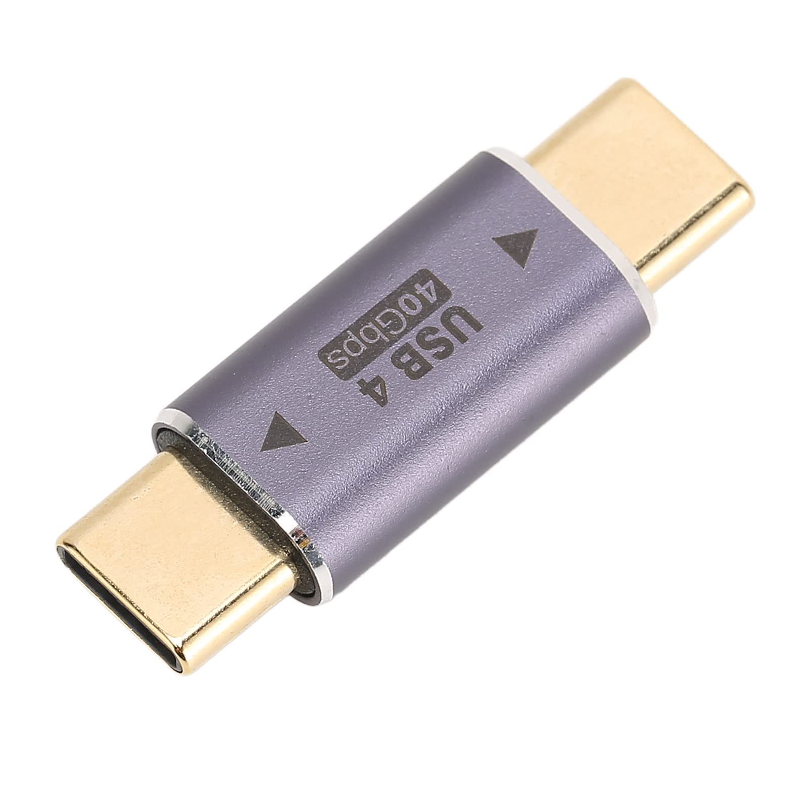 Gonetre 40g USB C Male to Male Adapter - 100W PD, 8K, 40Gbps High-Speed Charging & Data Transfer - USB C to USB C Cable for MacBook, iPad Pro, Galaxy S23, and More - Perfect for Fast Charging, HD Video, and Gaming