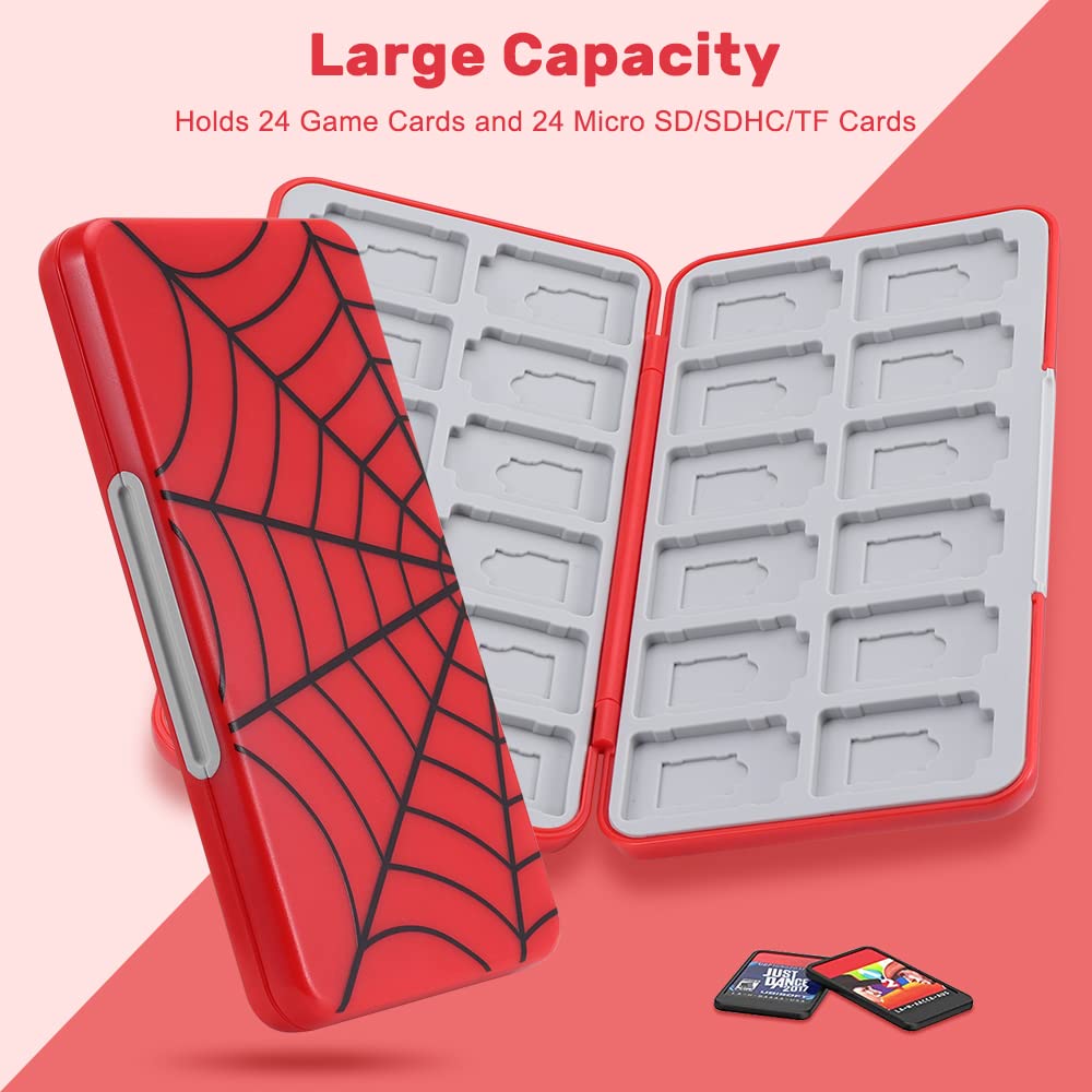 Nintendo Switch Game Card Case Holder - Compatible with Switch/Switch OLED - Portable Protective Storage for Switch Game Cartridges - Perfect for Travel, Home, and On-the-Go Gaming