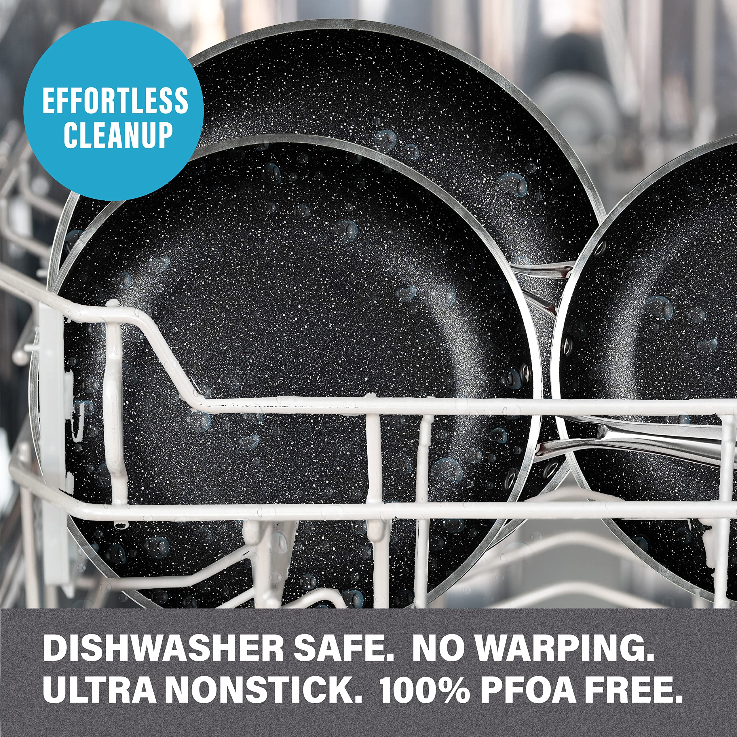 Granite Stone 20-Piece Nonstick Cookware & Bakeware Set - Red Pots and Pans with Mineral Diamond Coating | Ultra Durable, Oven & Dishwasher Safe | 100% Toxin-Free for Healthy Cooking | Perfect for Baking, Frying, and Everyday Meal Prep