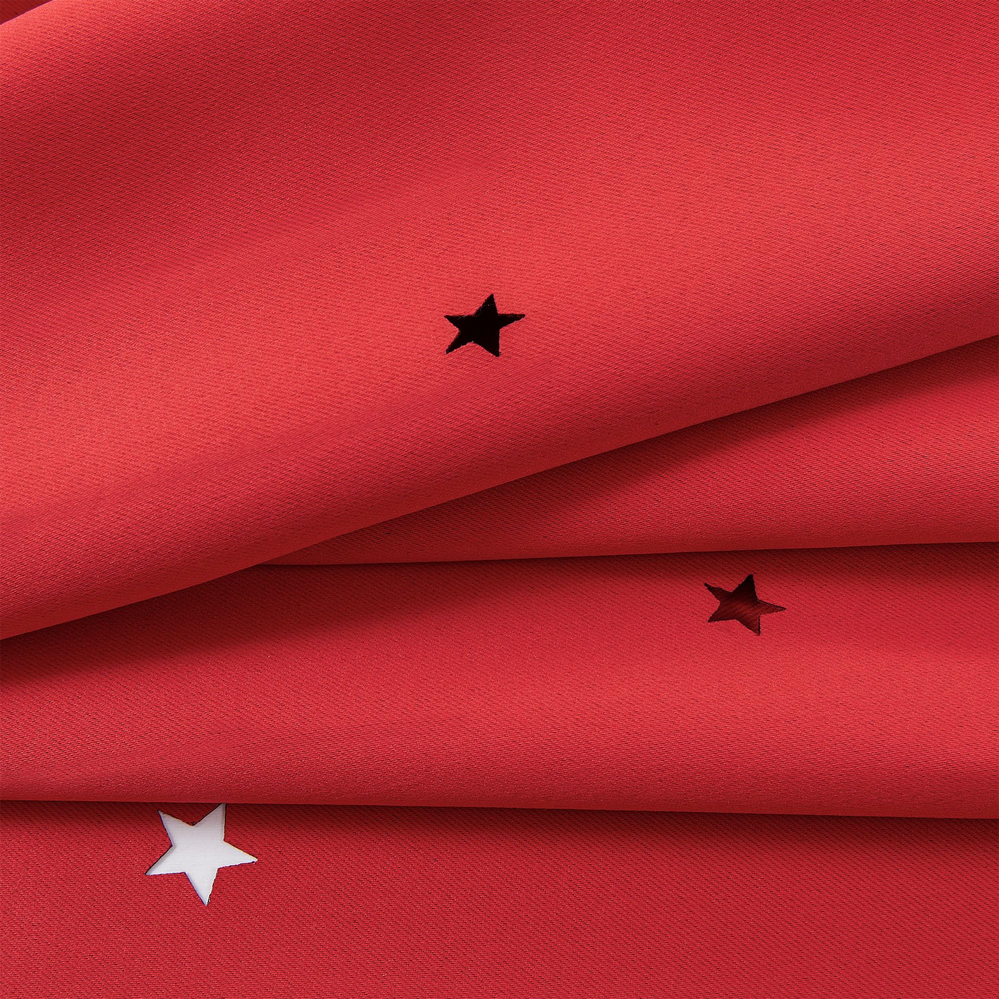Blackout Curtains for Bedroom - Red & Black Unicorn Design, 2 Panels (34x84 inches) - Girls Room Decor, Kids Window Treatment for Better Sleep & Light Blocking