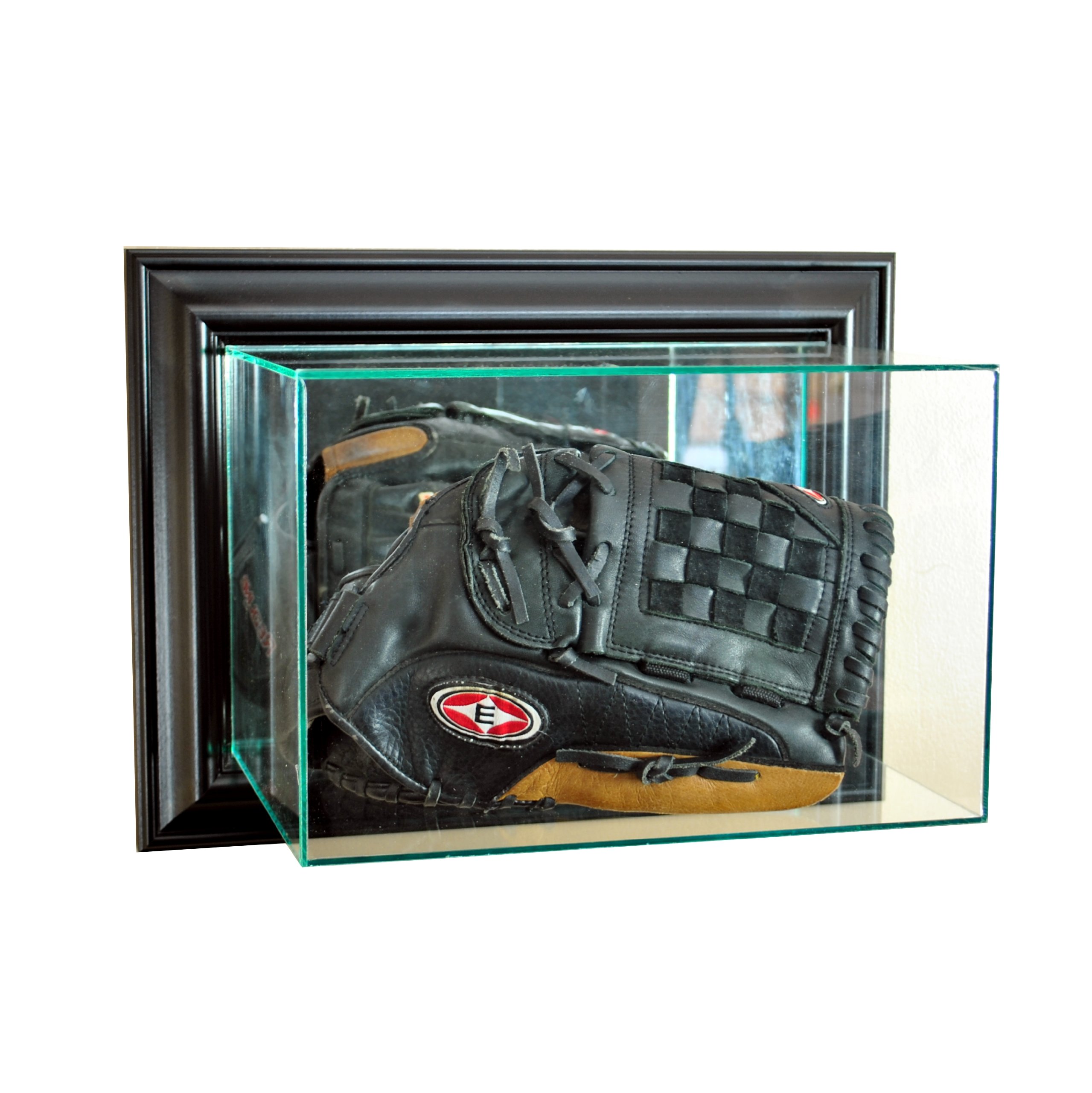 MLB Baseball Glove Wall Mount Display Case - Premium Glass Showcase for Collectibles & Memorabilia - Perfect for Home, Office or Sports Fan Cave Decor