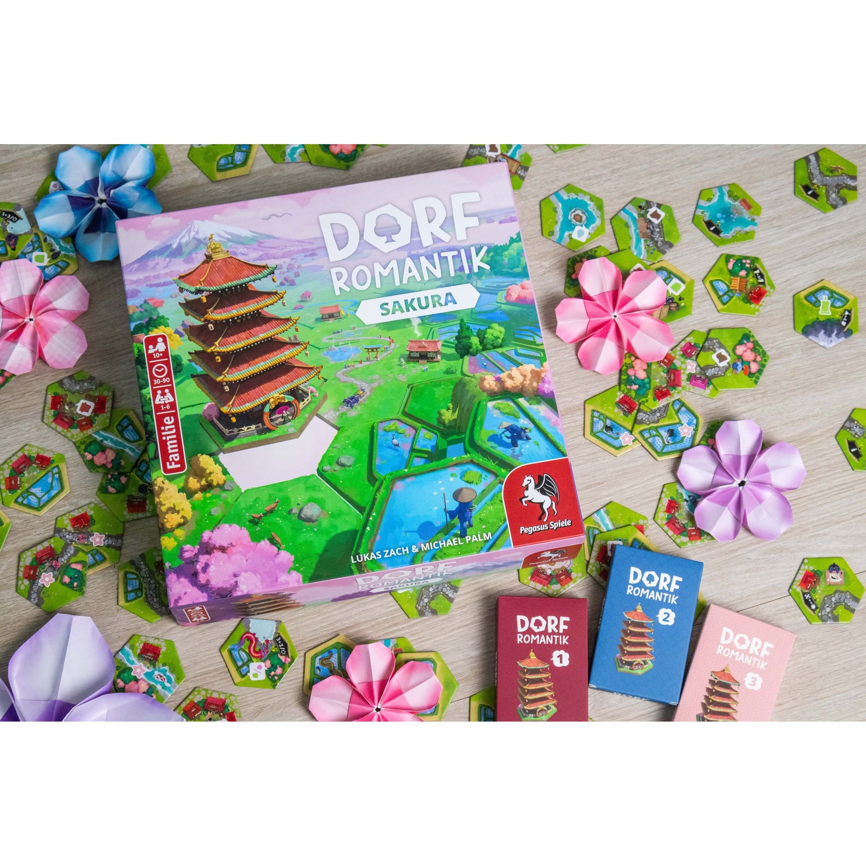 Dorfromantik Sakura - Relaxing Tile-Based Board Game for Adults & Families | Perfect for Stress Relief, Mindfulness & Cozy Game Nights