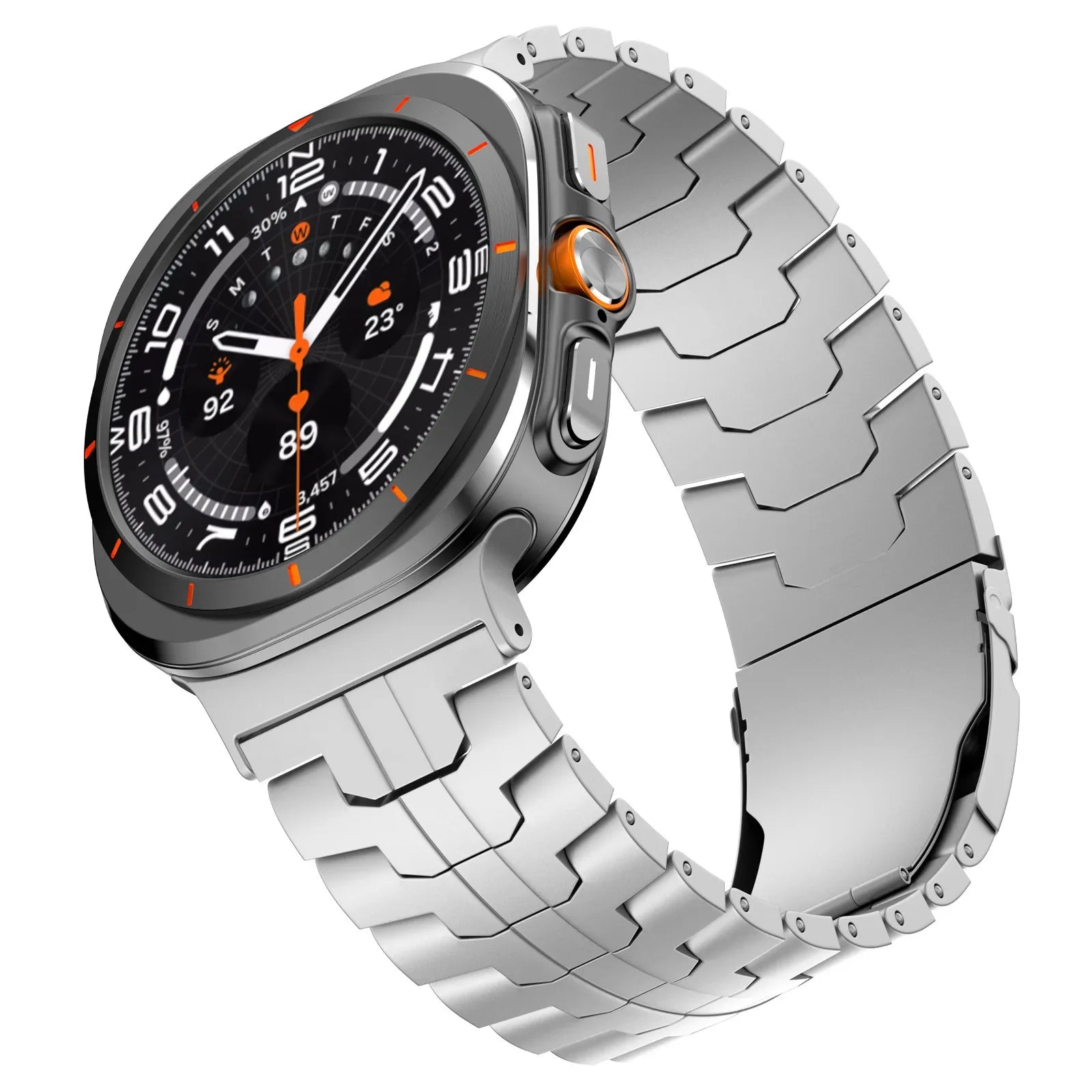 Premium Stainless Steel Band for Samsung Galaxy Watch Ultra - Durable & Stylish Smartwatch Strap for Men, Workout, Outdoor & Everyday Wear