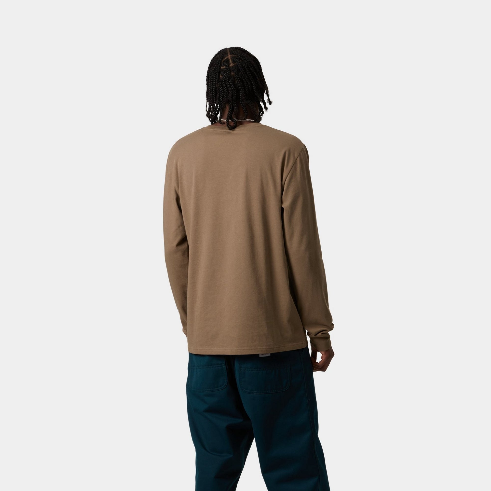 Men's Long Sleeve Pocket T-Shirt - Soft Cotton Blend Casual Shirt for Everyday Wear | Perfect for Work, Travel & Outdoor Activities