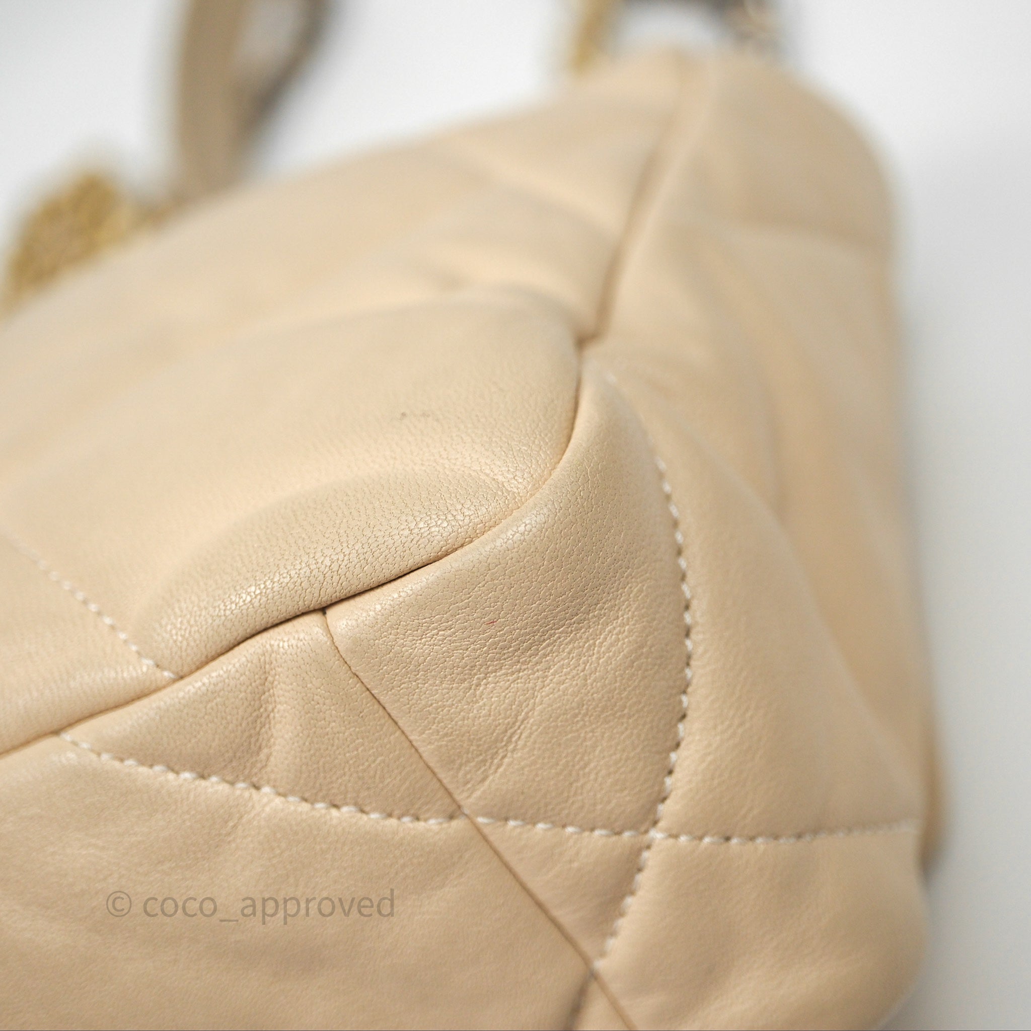 Chanel 19 Small Beige Mixed Hardware Flap Bag - Luxury Designer Handbag for Women | Perfect for Everyday Use, Work & Special Occasions