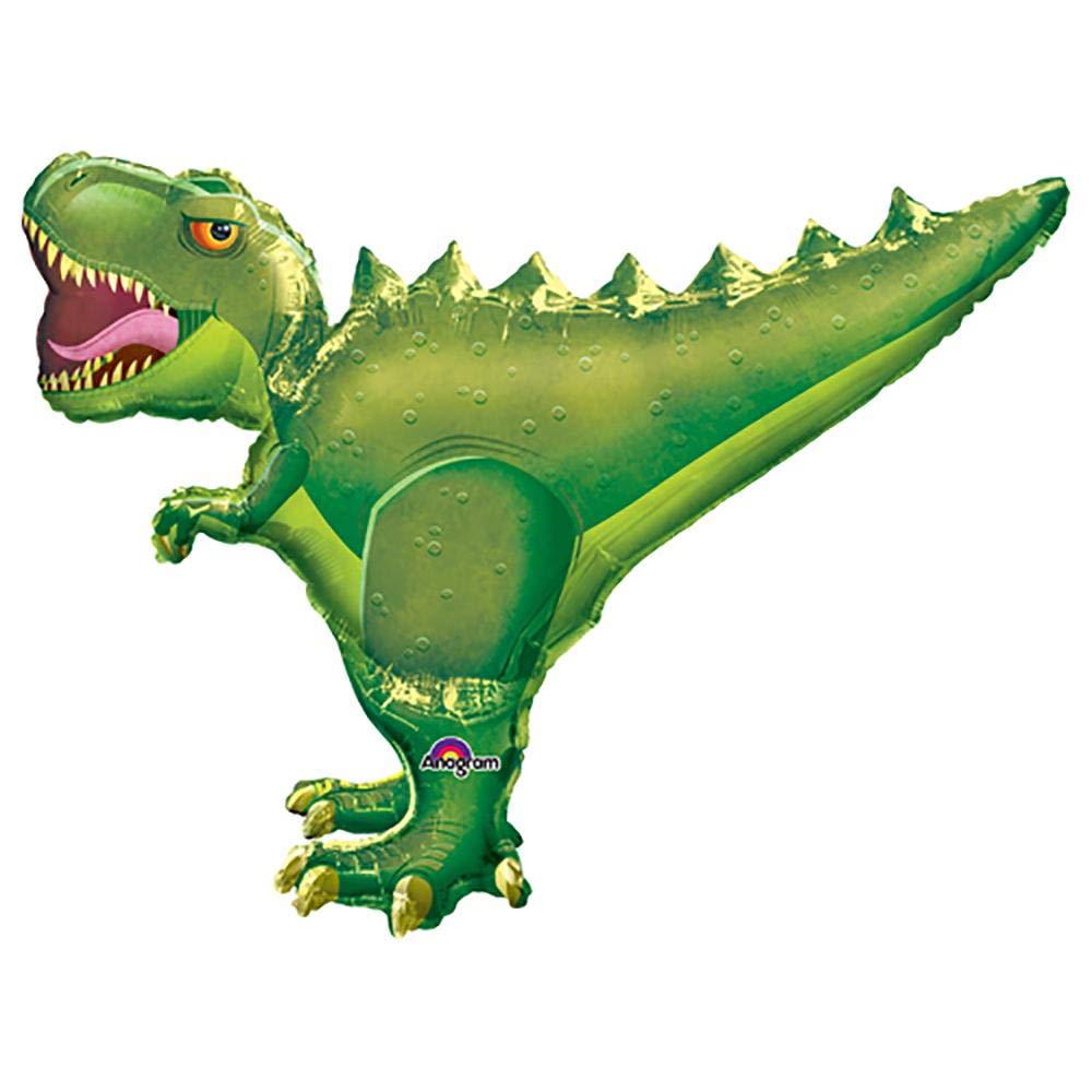 LOONBALLOON 36 Inch T-Rex Dinosaur Balloons - Giant Inflatable Dino Party Decorations for Birthday, Jurassic Theme Events & Outdoor Decor