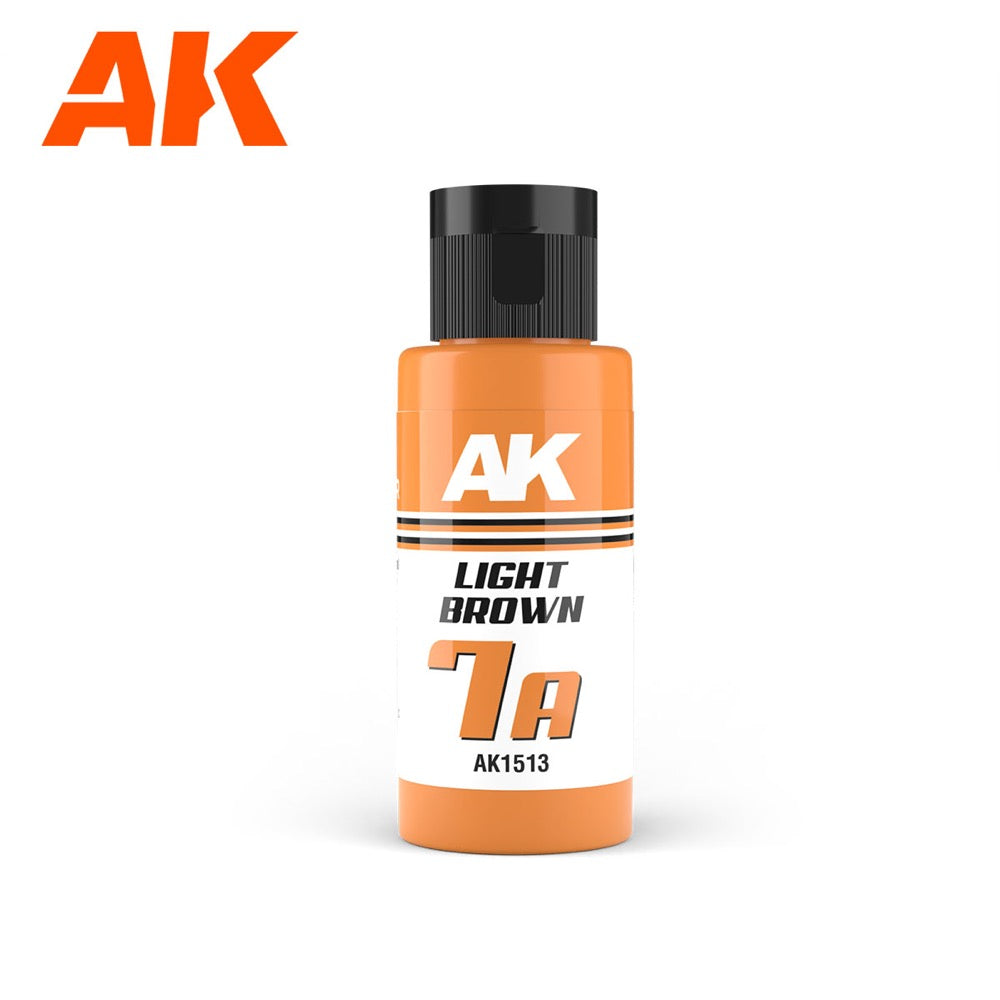 AK Interactive AK1513 Dual Exo Sc Fi 7A Light Brown Acrylic Paint - 60ml Bottle for Miniature, Model, and Diorama Painting - Perfect for Sci-Fi, Fantasy, and Military Scale Models