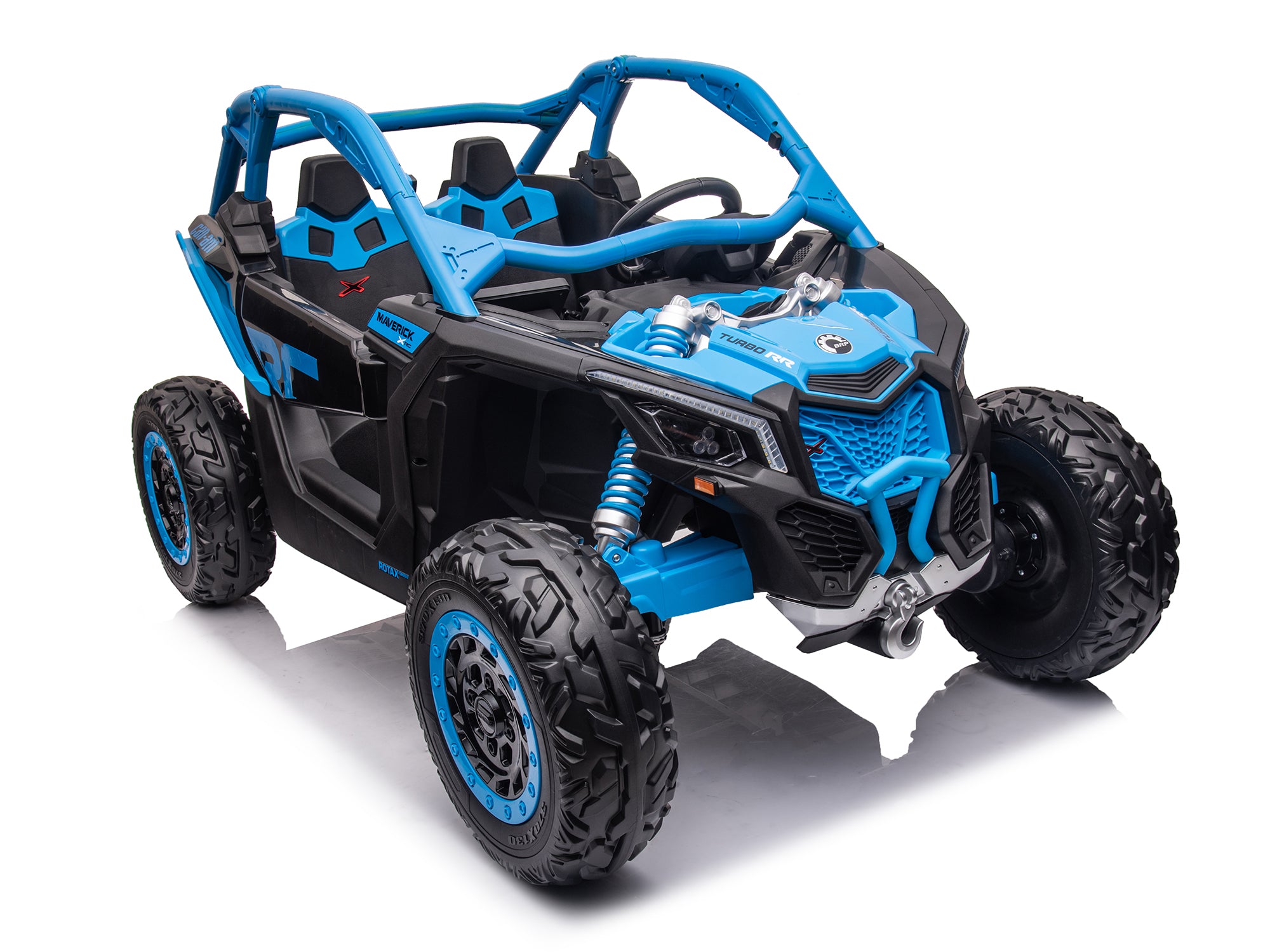 24V Can Am Maverick X3 Kids Ride-On Buggy - Electric Toy Car for Boys & Girls, Blue - Perfect for Outdoor Play, Backyard Adventures & Birthday Gifts