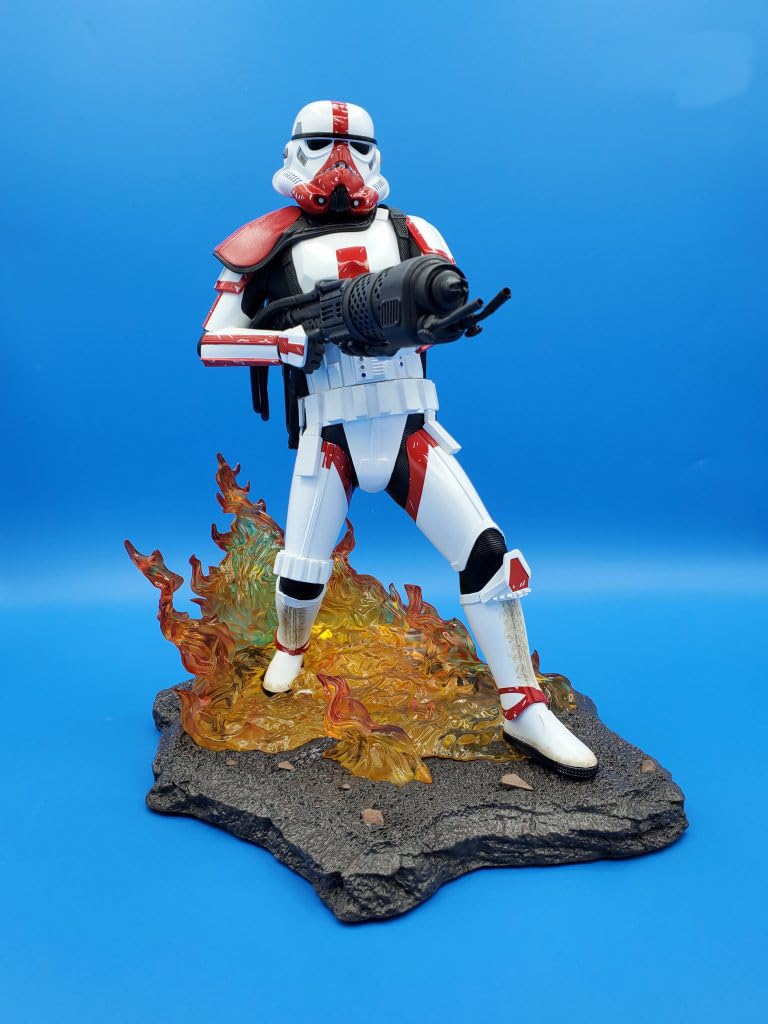 STAR WARS Incinerator Trooper 1:7 Scale Collectible Statue - Premier Guild Exclusive 2021 Edition | Premium Resin Figure for Display & Star Wars Fans Collection | Perfect for Home Decor, Office Display & Gift for Movie Lovers