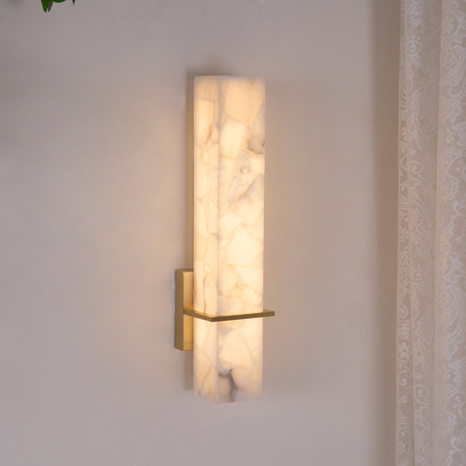 Elegant Milan Wall Sconce Light Fixture - Modern Brass Wall Lamp for Living Room, Bedroom & Hallway - Perfect for Ambient Lighting & Home Decor