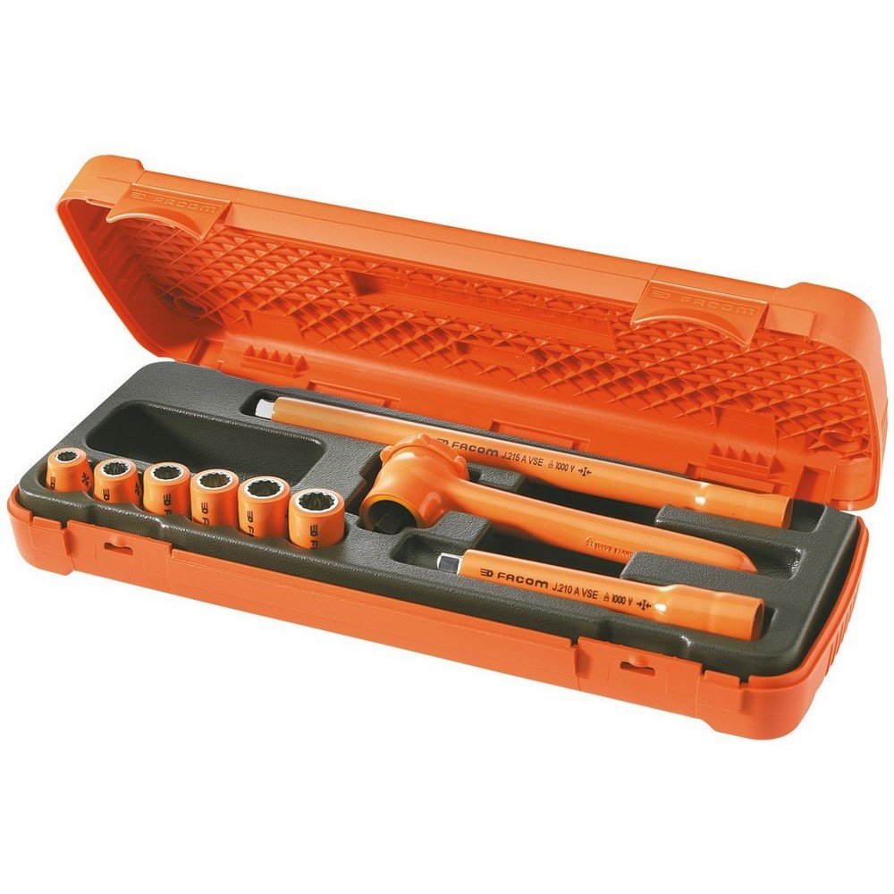 FACOM J.400AVSE 1000 Volt VSE Series Insulated Tool Kit - Professional Electrician Tools for Safe Electrical Work & Home Repairs