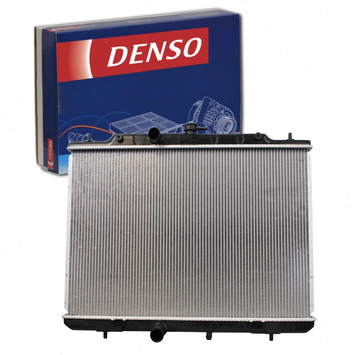 Denso 221-3410 High Performance Radiator - Replacement Cooling System for Cars & Trucks - Perfect for Engine Overheating Prevention & Long Drives