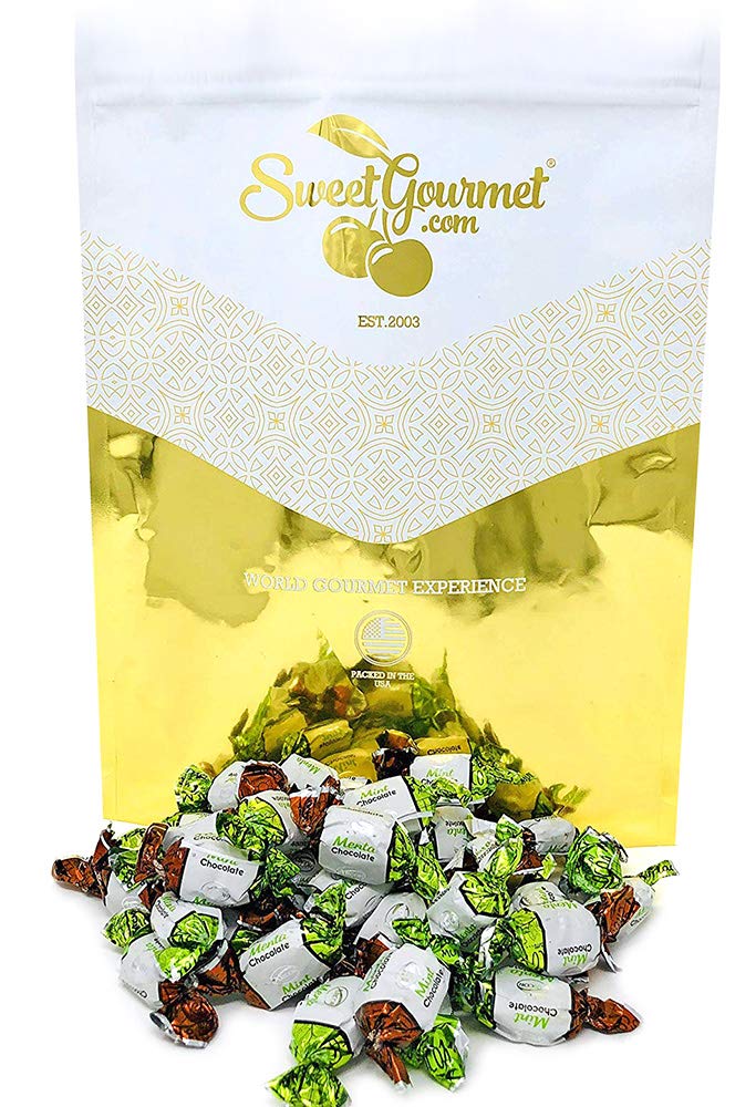 SweetGourmet Chocolate Filled Mints - Premium Hard Candies Bulk 4lbs | Arcor Brand | Perfect for Office Snacks, Party Favors & Gift Baskets