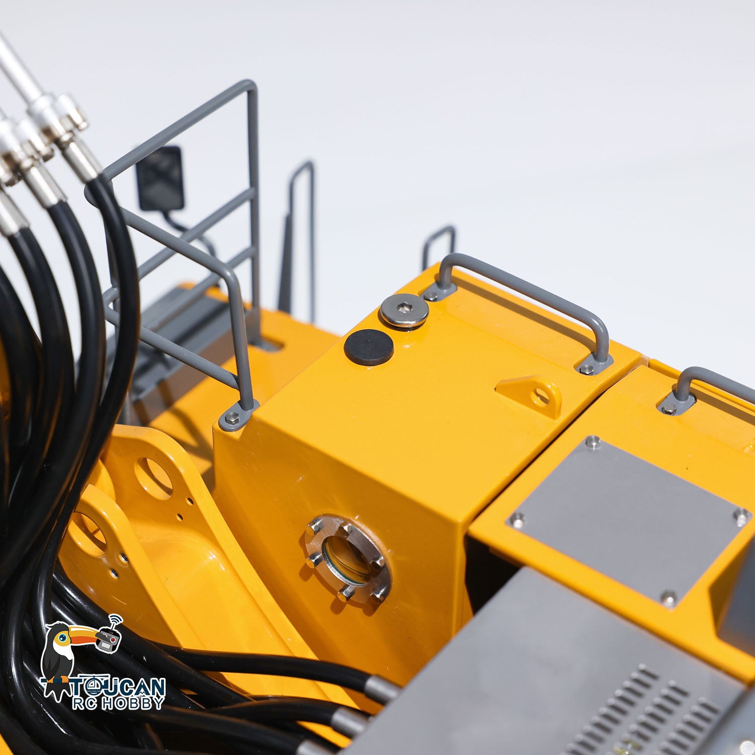 1/14 Scale K970 301S Hydraulic RC Excavator Toy - 3 Arms, RTR Radio Controlled Digger with Tamden XE Simulation, Painted Construction Vehicle for Kids & Adults - Perfect for Backyard Digging, Construction Play & RC Hobby Enthusiasts