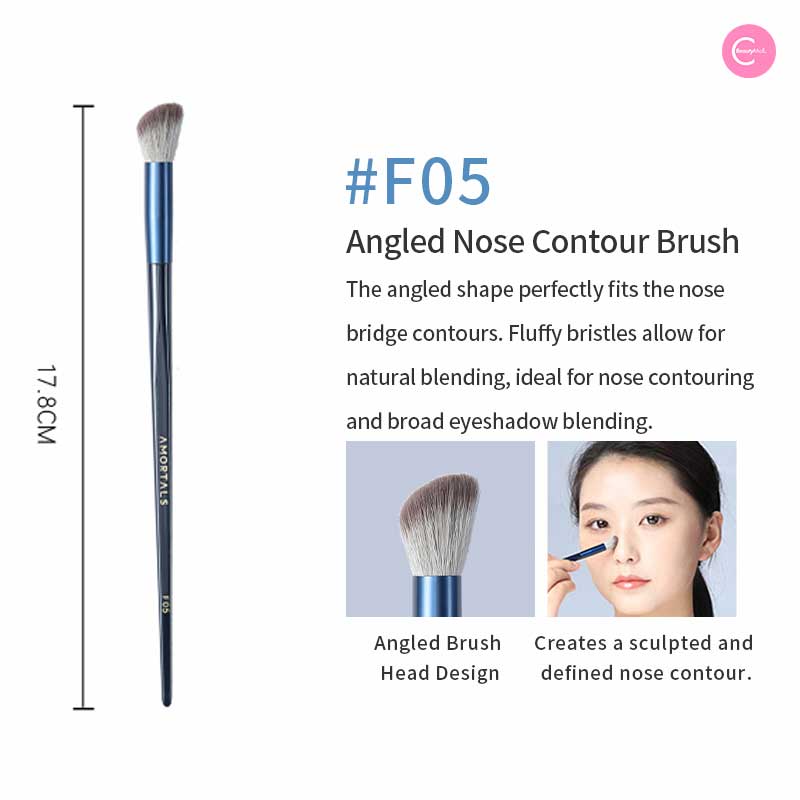 AMORTALS Galaxy Voyage Contour Brush - Professional Makeup Brush Set for Blending, Highlighting & Contouring | Perfect for Everyday Makeup & Special Occasions