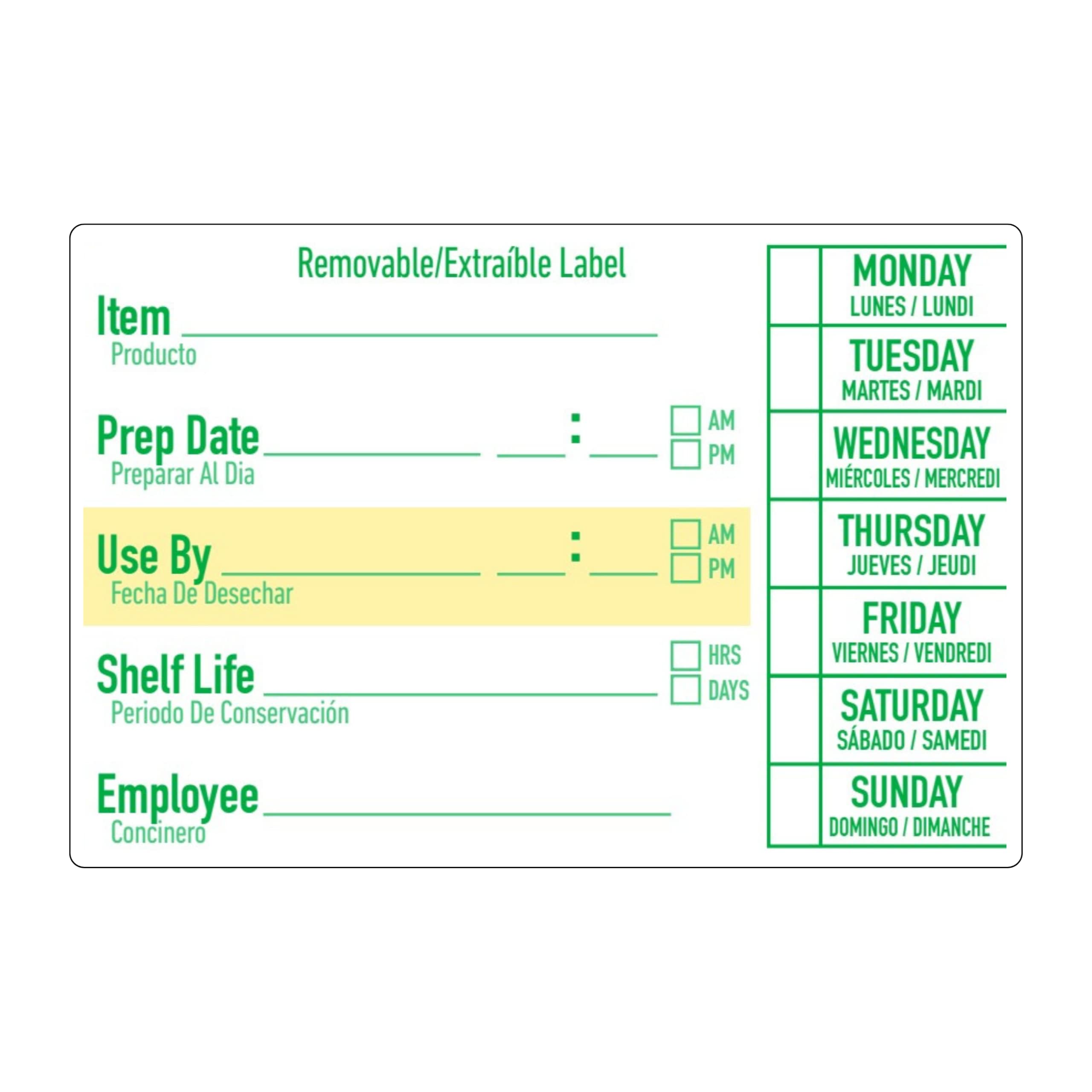 2x3 Food Container Labels - 1000 Removable Freezer & Kitchen Stickers for Food Storage | Perfect for Organizing Pantry, Meal Prep & Leftovers