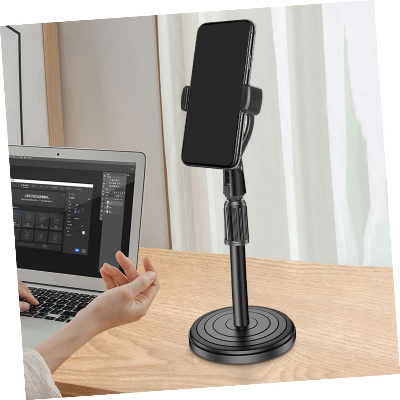 Adjustable Cell Phone Stand - 6 Pack Multi-Angle Phone Holder with Telescopic Design for Desk, Table, and Electric Bracket - Perfect for Watching Videos, Video Calls, and Hands-Free Use at Home & Office